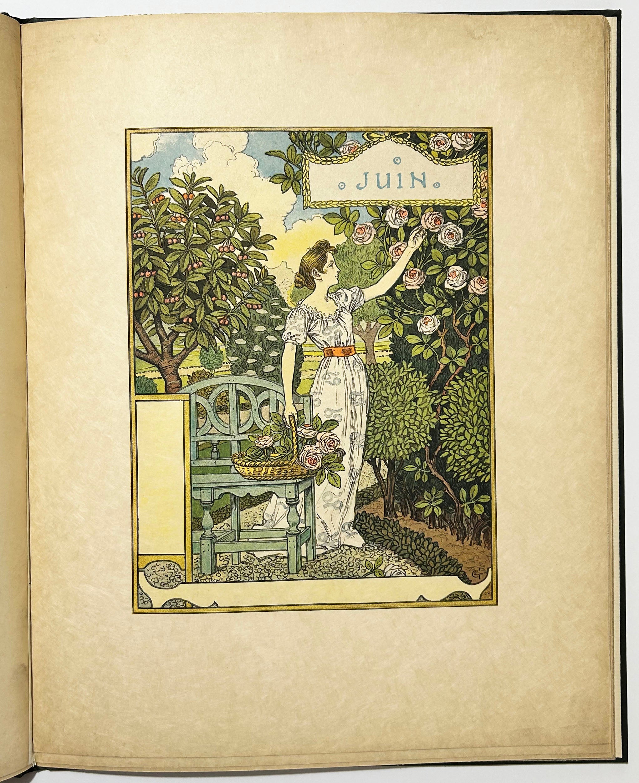 Les mois. Douze compositions d’Eugène Grasset.