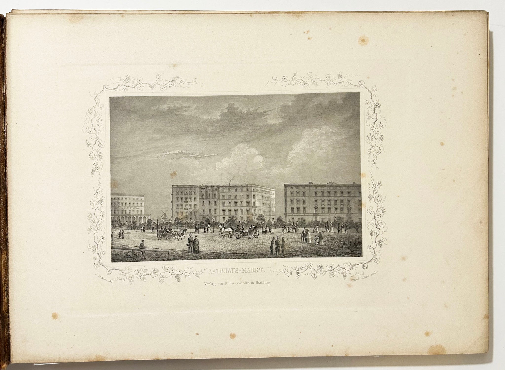 Hamburg in seiner gegenwärtigen Gestalt und seine reisende Umgebung.