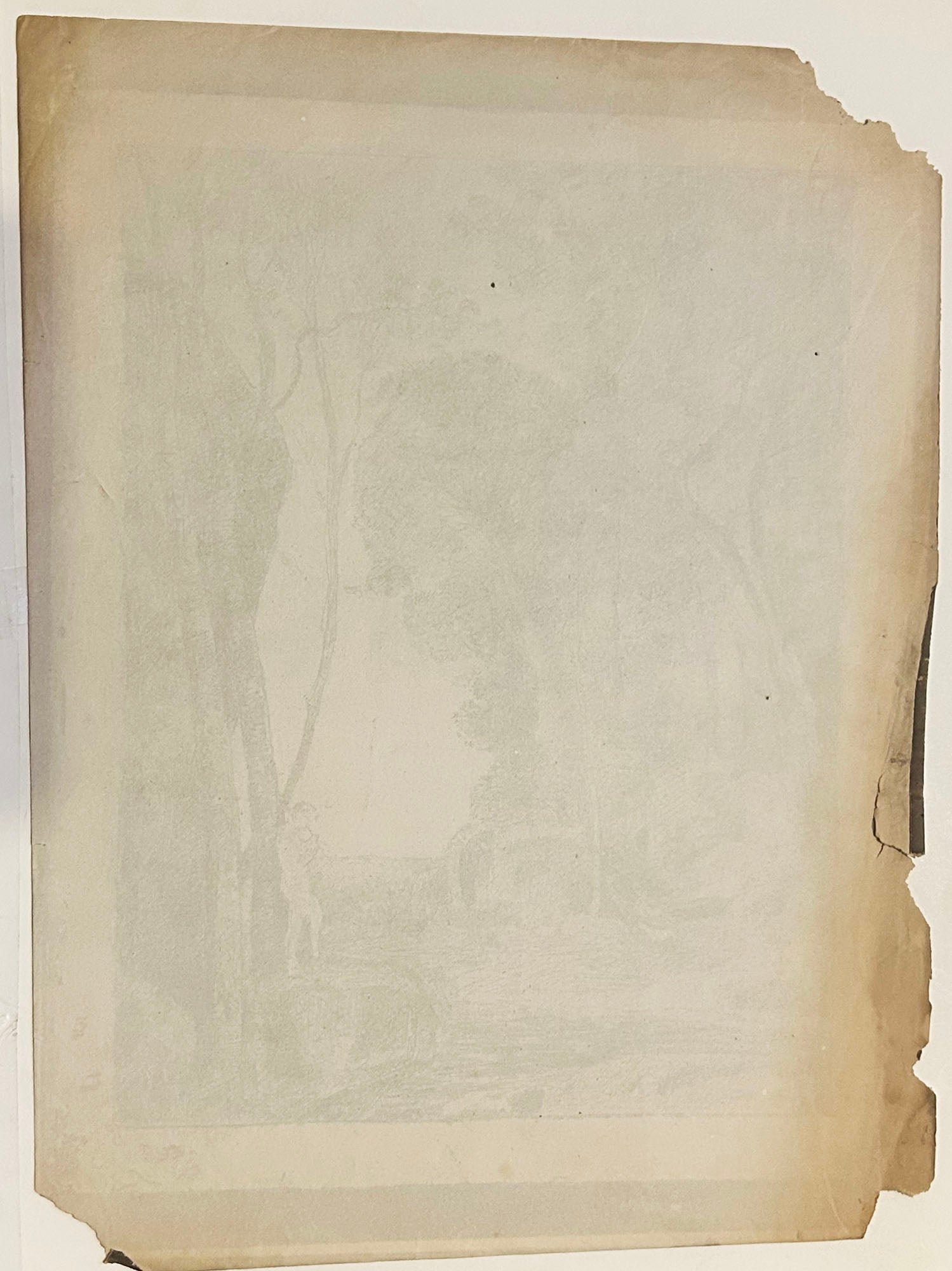 Le Petit Berger. (2ème planche). 1855 (1er tirage).