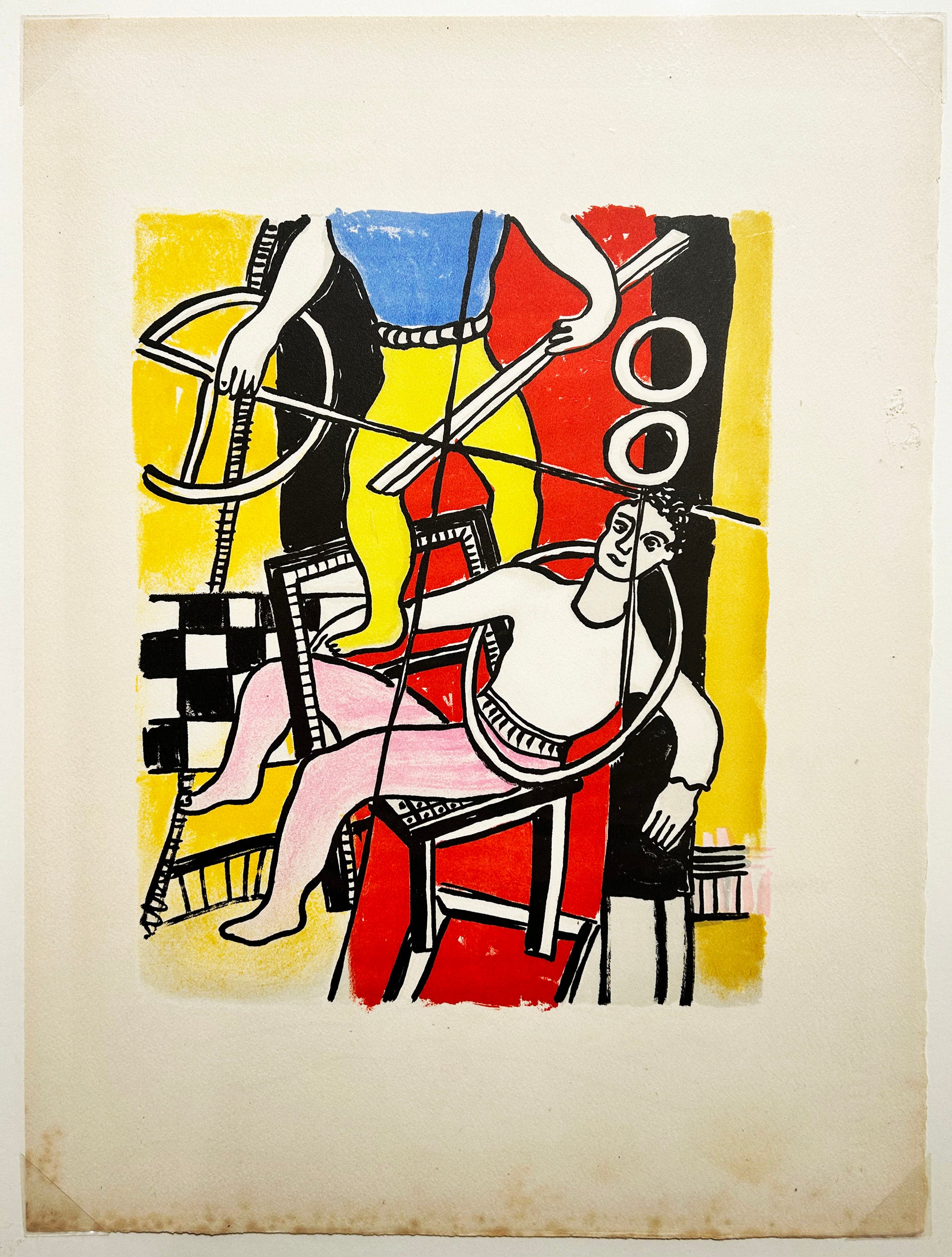 Deux équilibristes ou Contortionnistes (Le cirque). 1950.