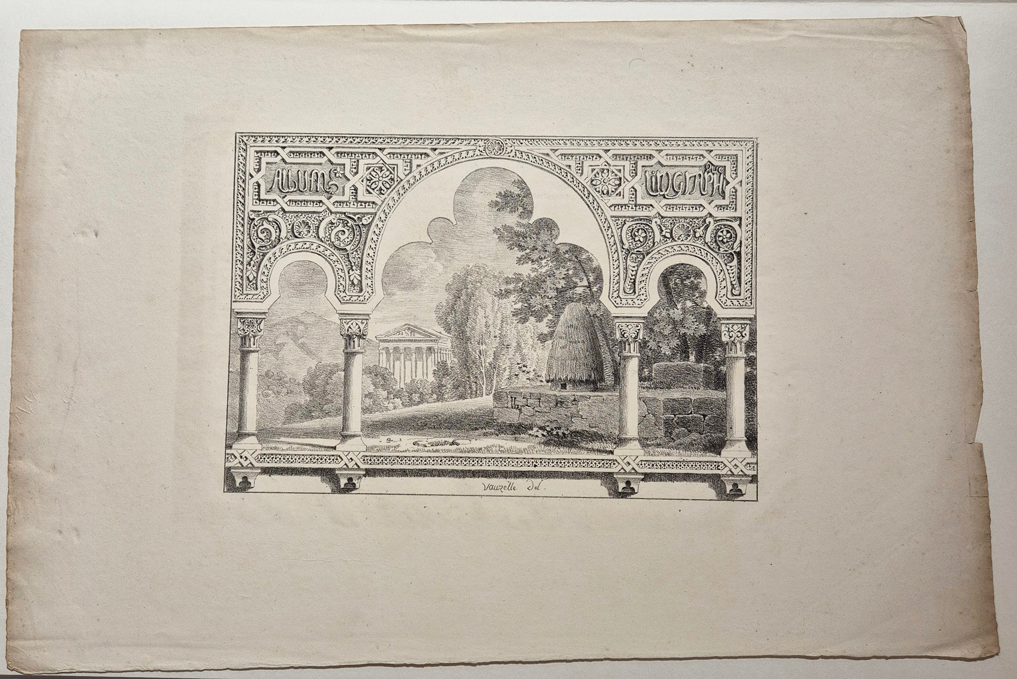 Frontispice pour l'Album Lithographique.