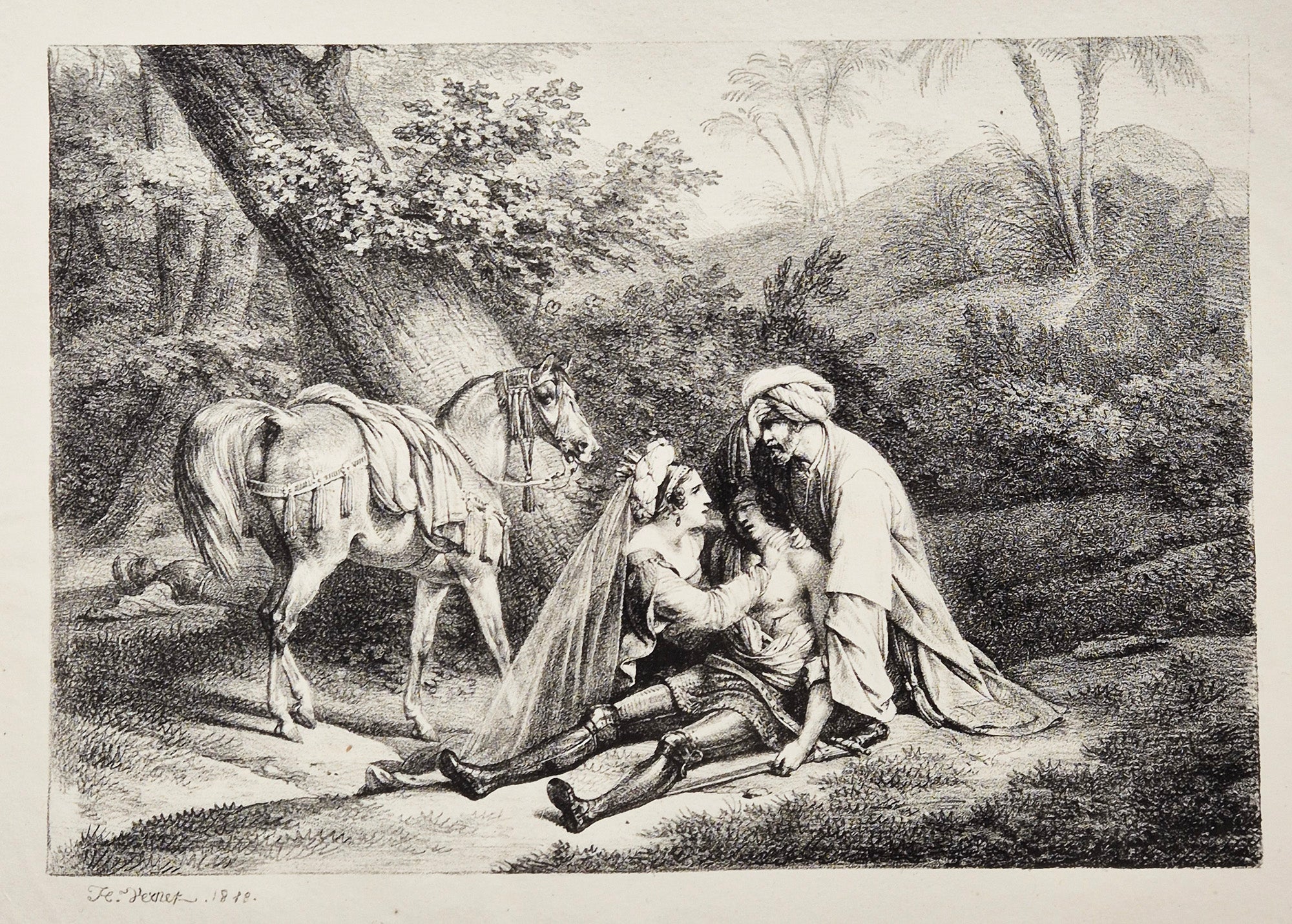 La mort de Tancrède. 1818.