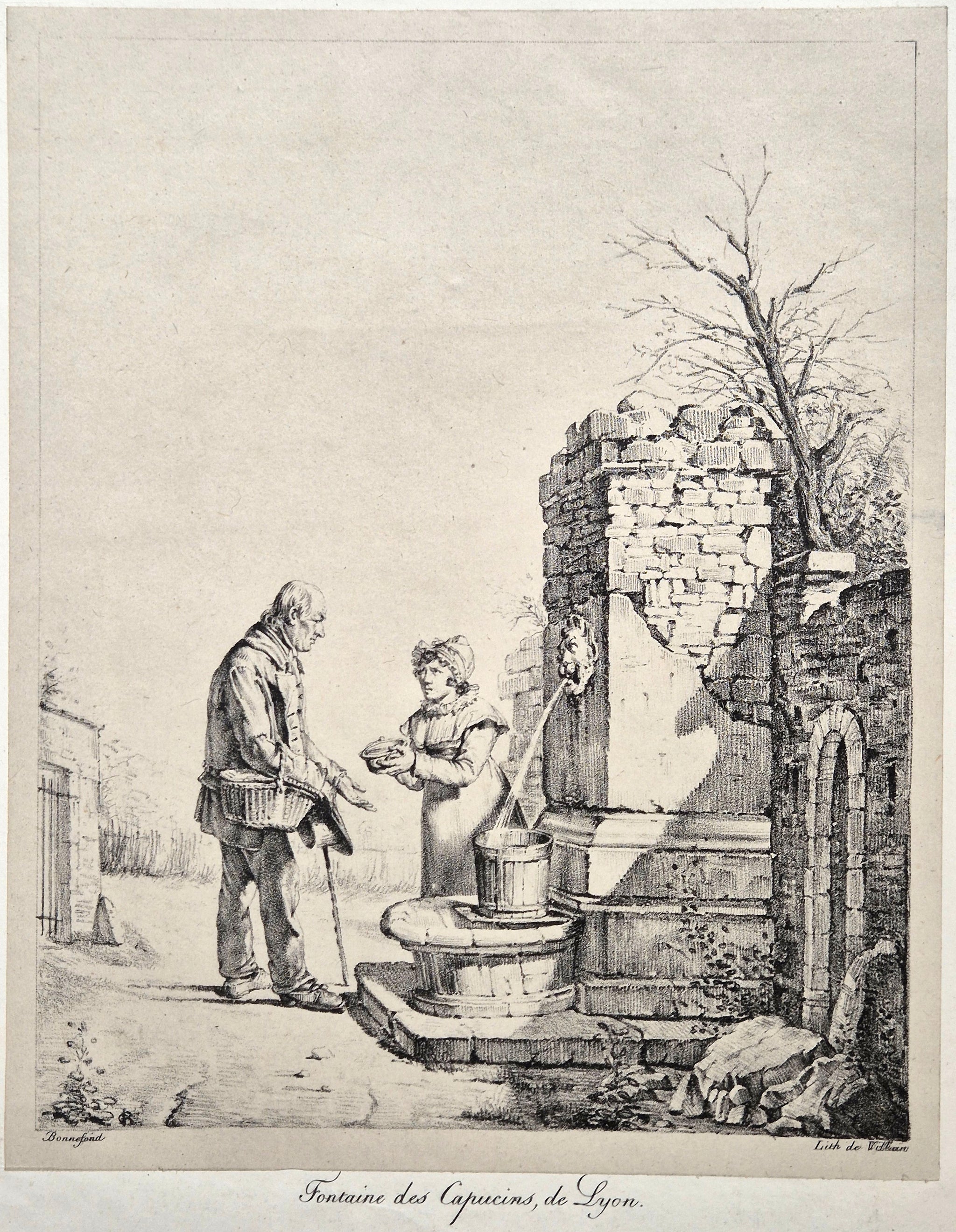 Fontaines des capucins, de Lyon.