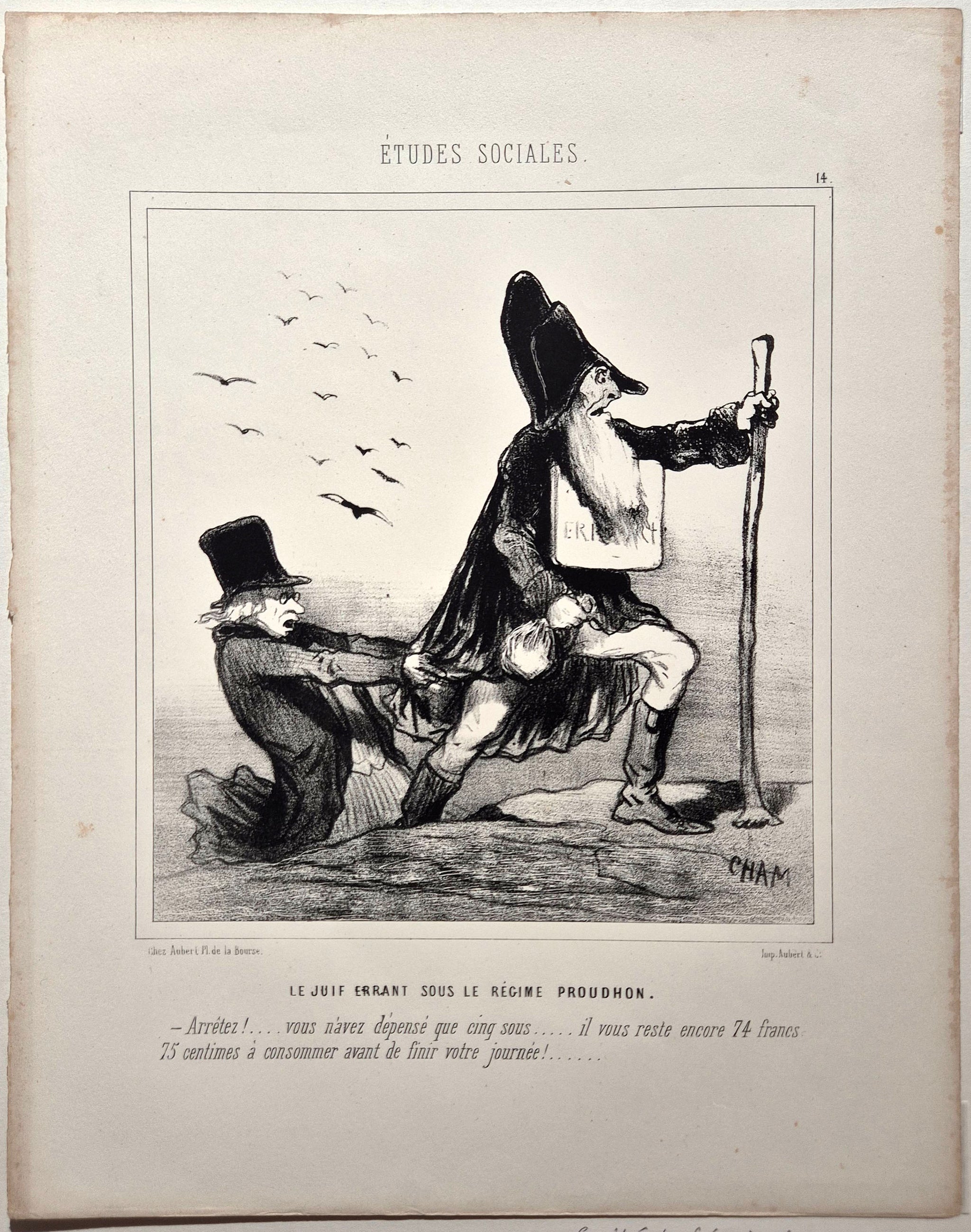 Le juif errant sous le régime Proudhon. 1848.