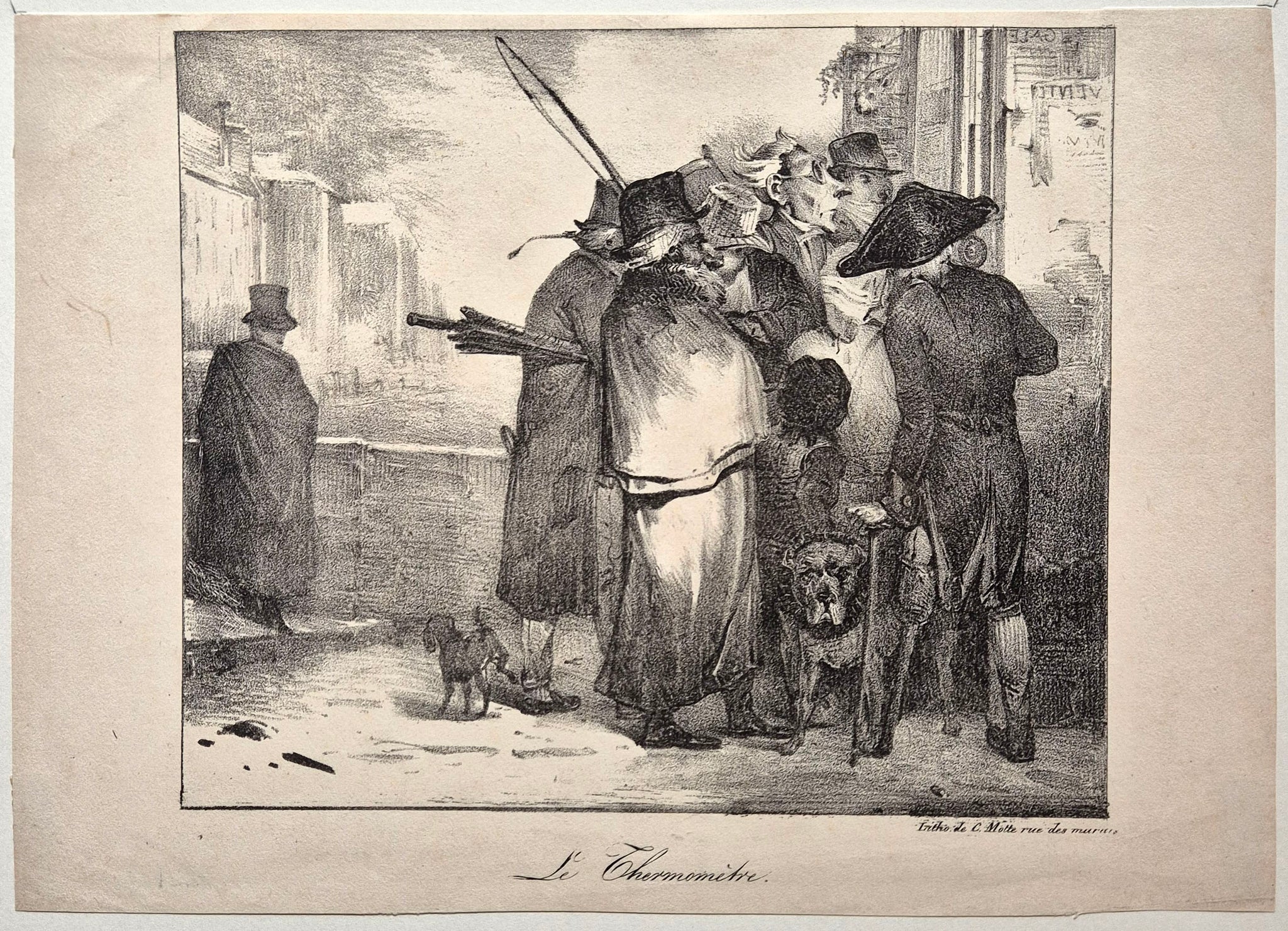 Le thermomètre. 1823.