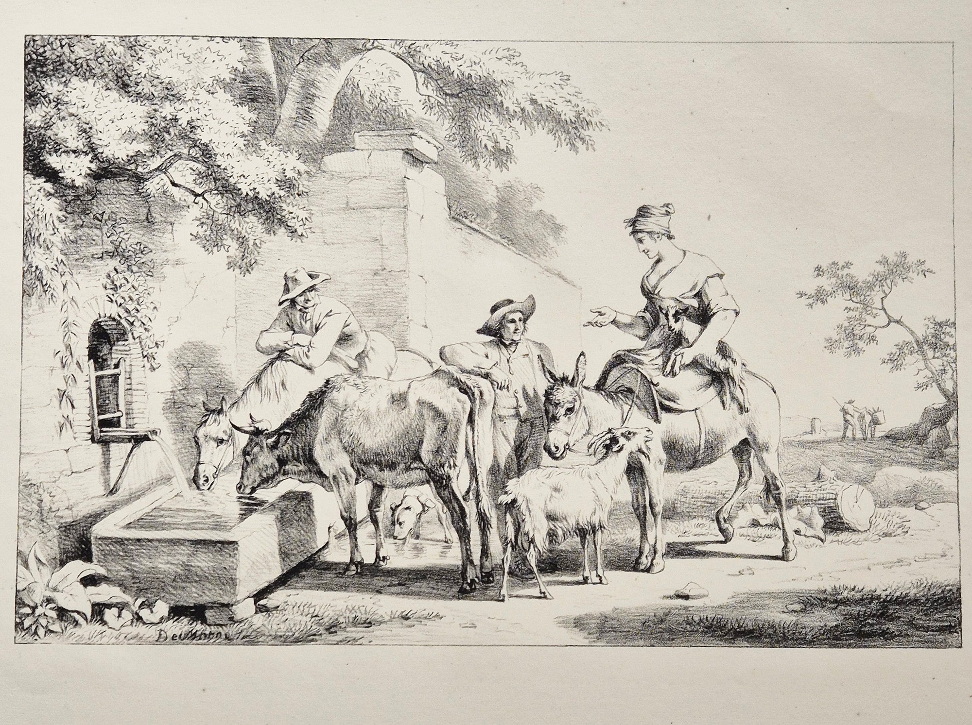 L'Abreuvoir. 1817.