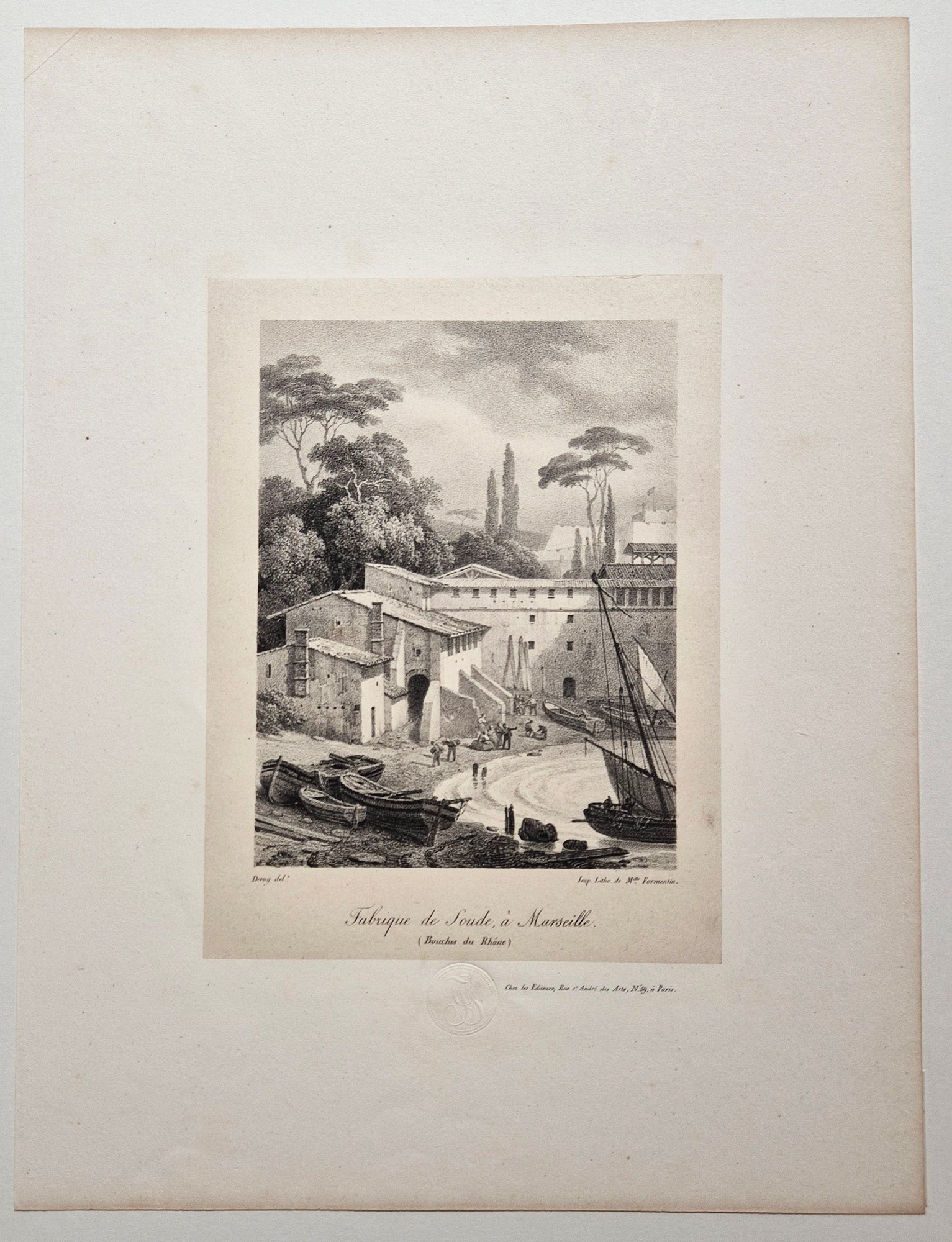 Fabrique de soude à Marseille. 1823.