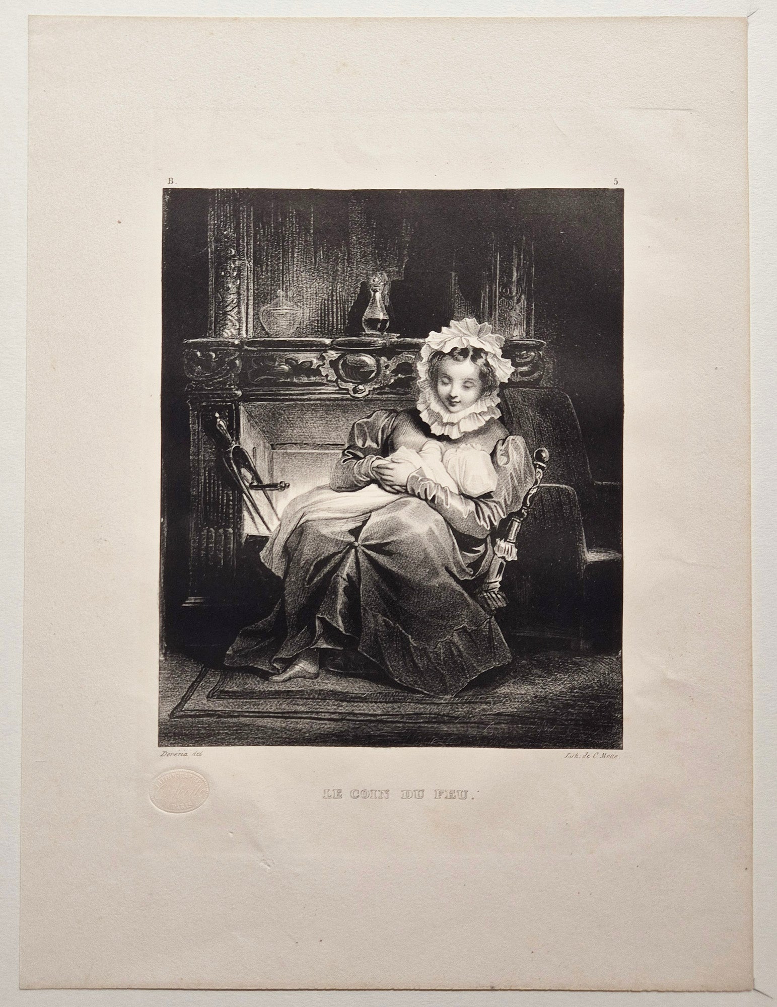 Le coin du feu. (Madame V. Hugo). 1829.