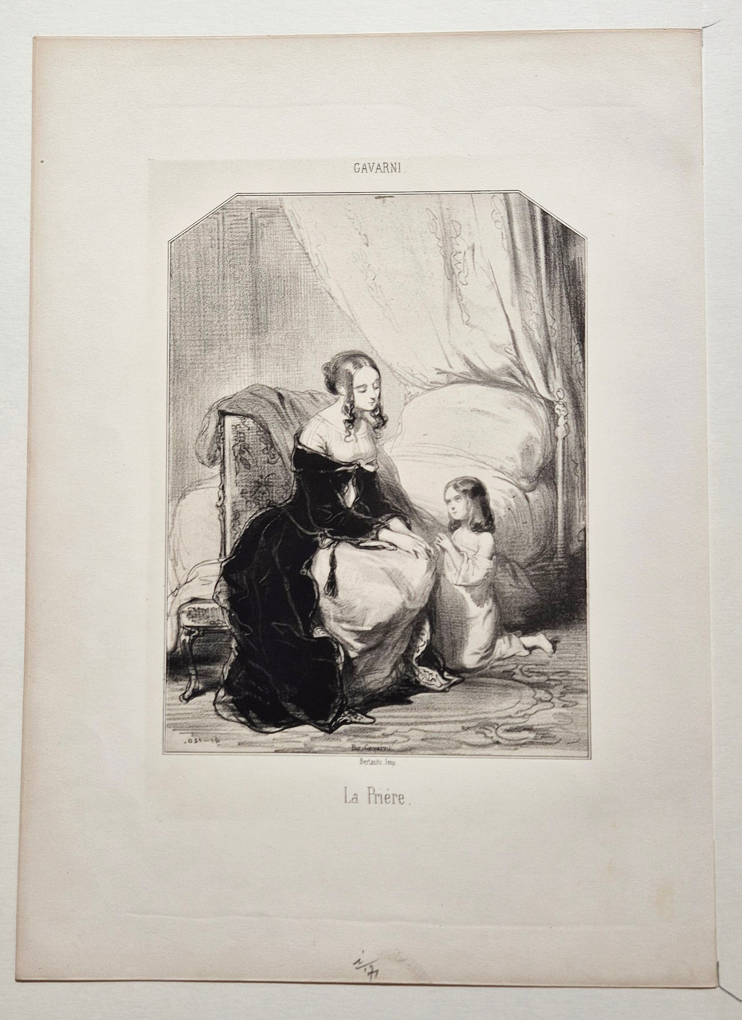 La prière. 1841.
