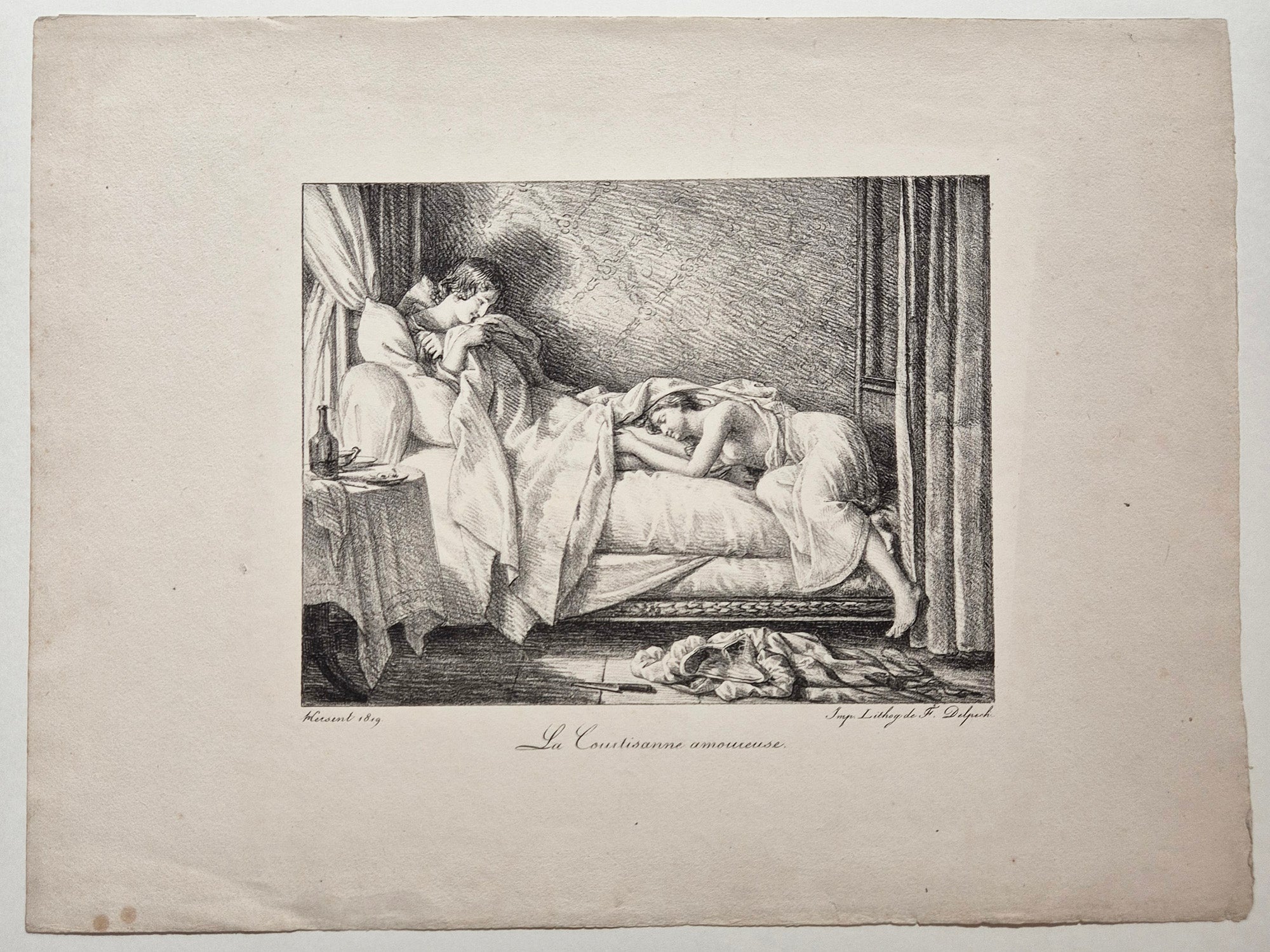La courtisane amoureuse. 1819.
