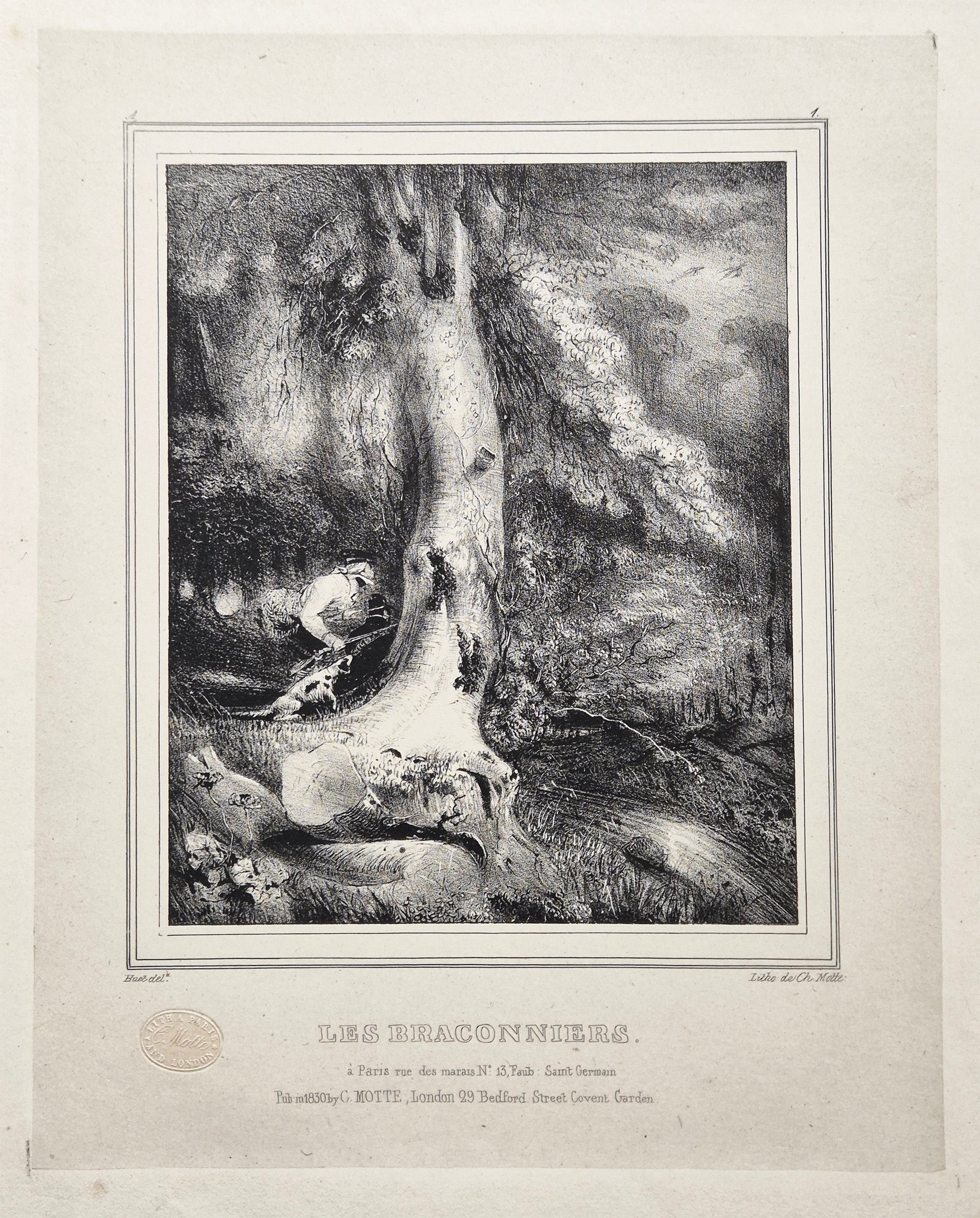 Les braconniers. 1829.