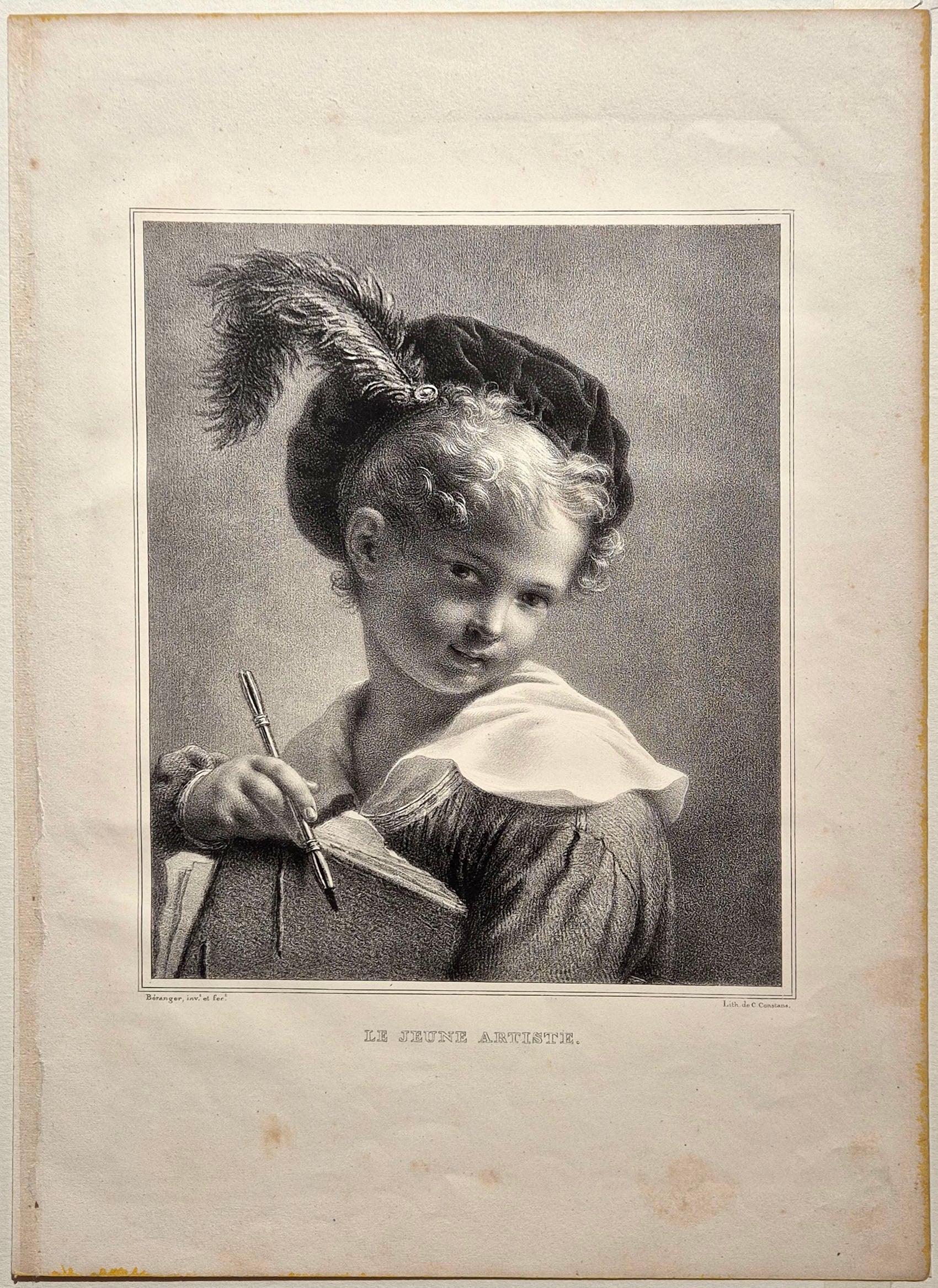 Le jeune artiste. 1825.