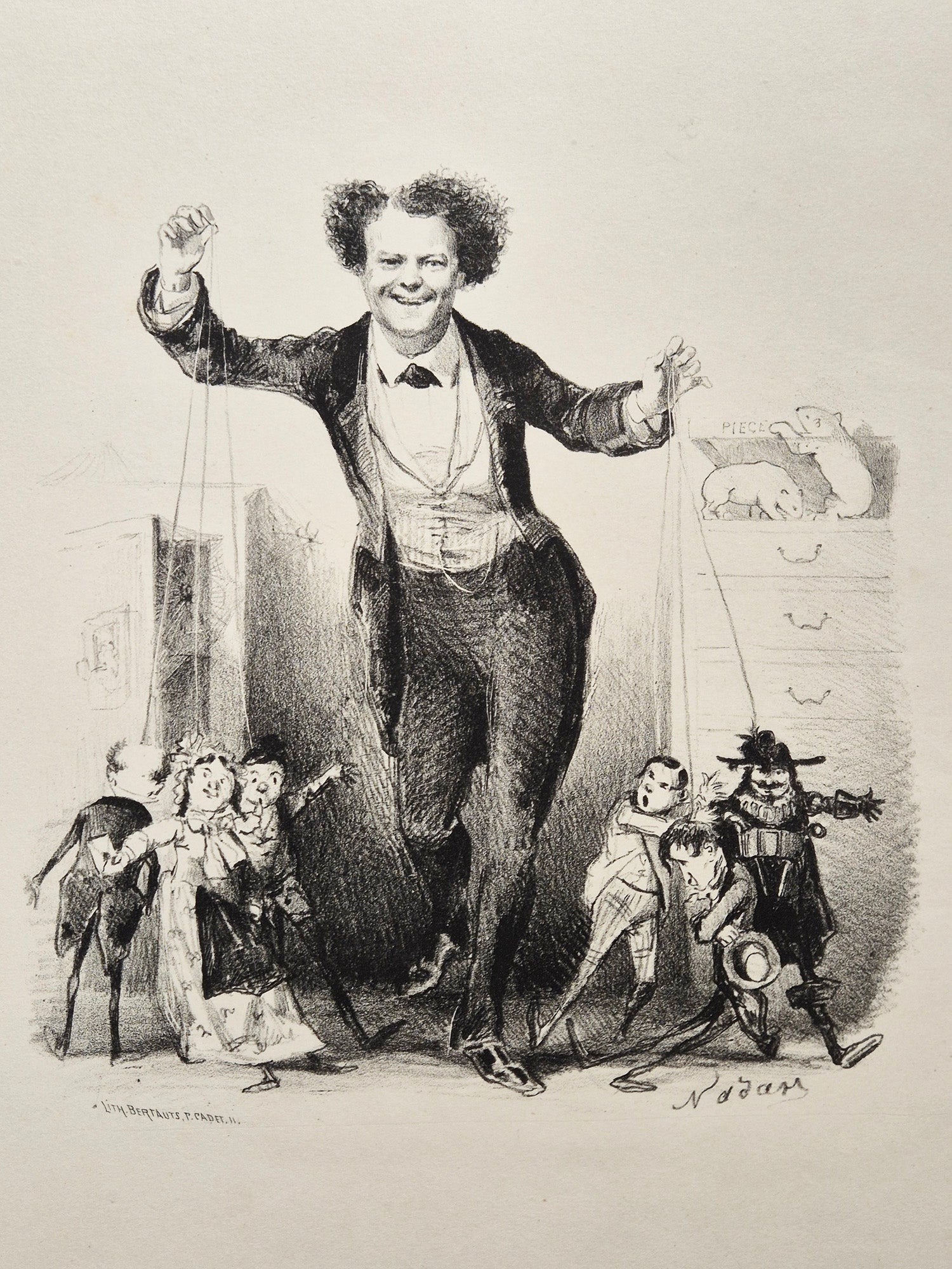 Berthelier (comédien et chanteur) (marionnettes).