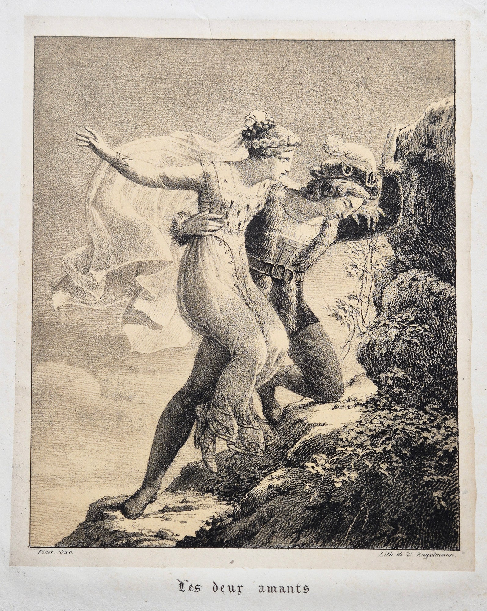 Les deux amants. 1820.