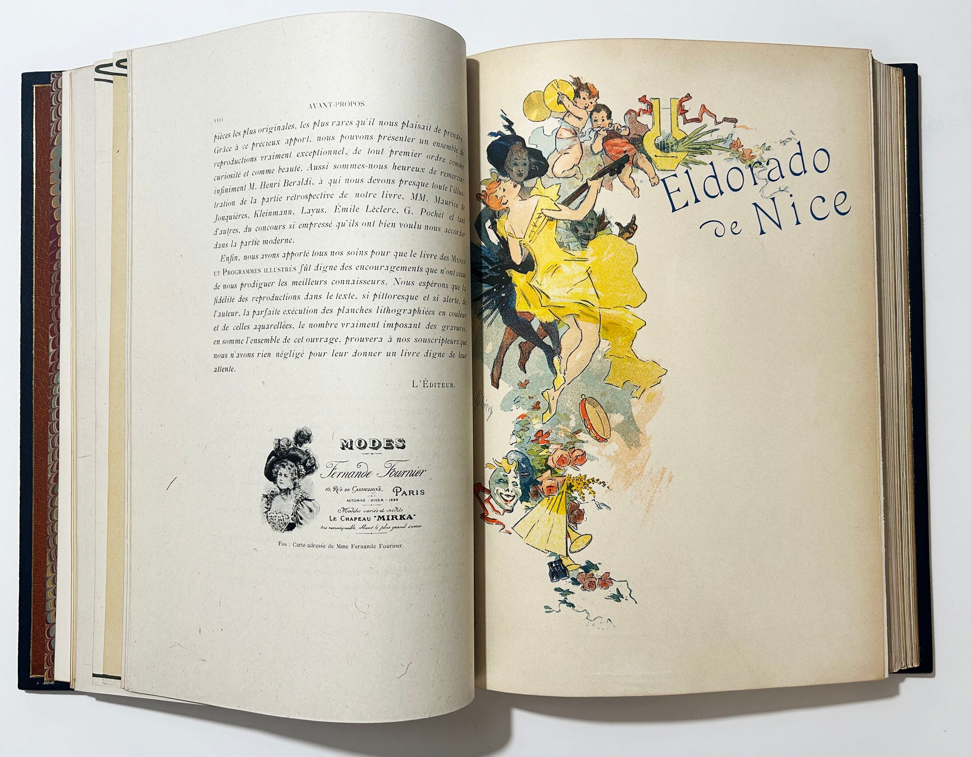 Les menus et programmes illustrés.