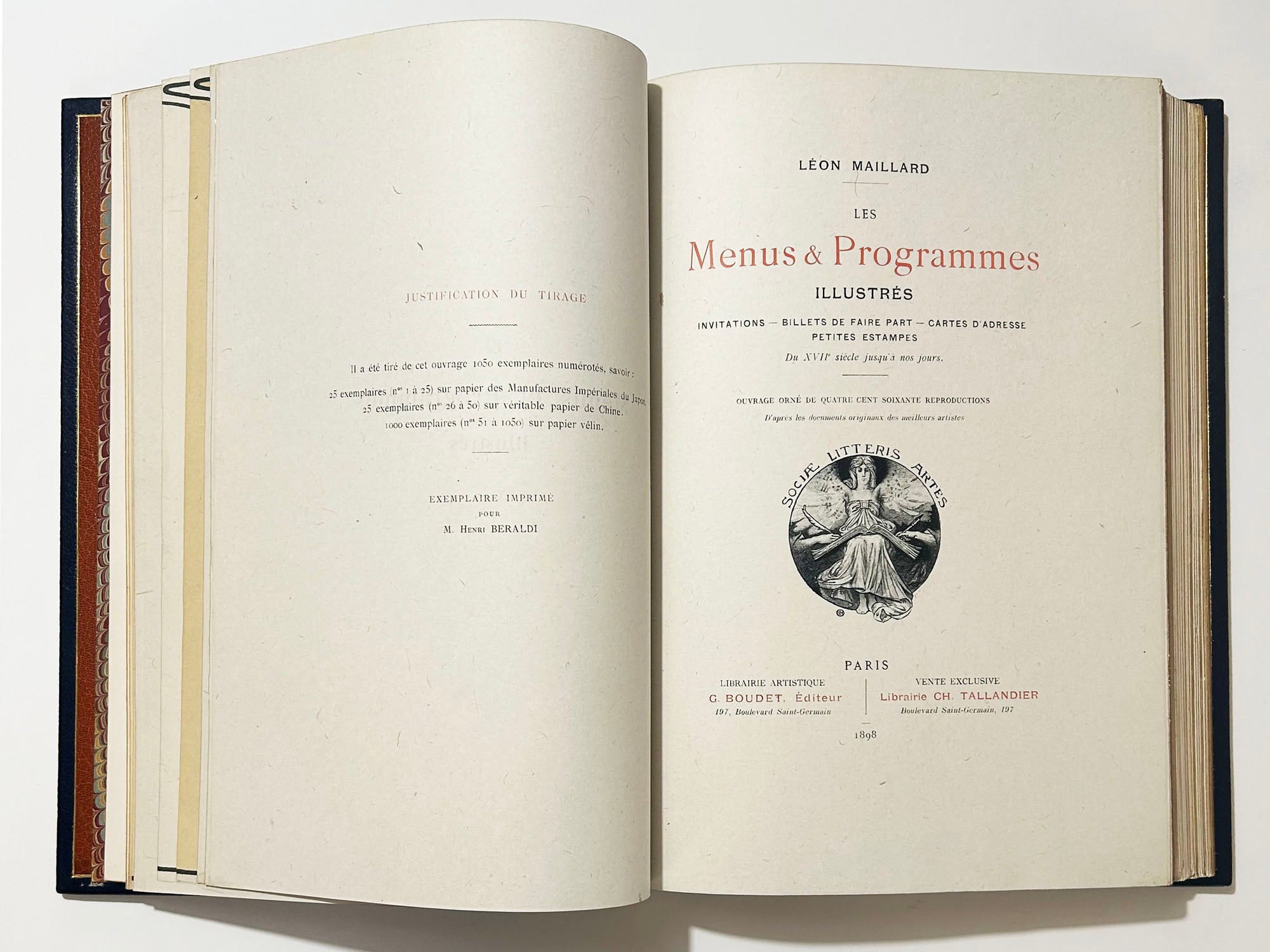 Les menus et programmes illustrés.