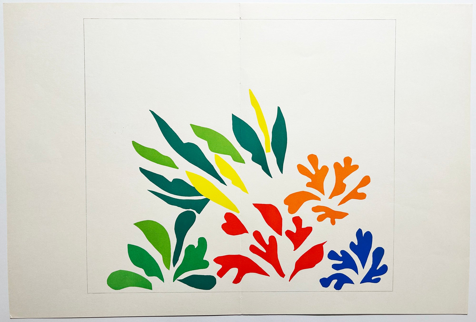 MATISSE - Acanthes. Lithographie en couleurs.