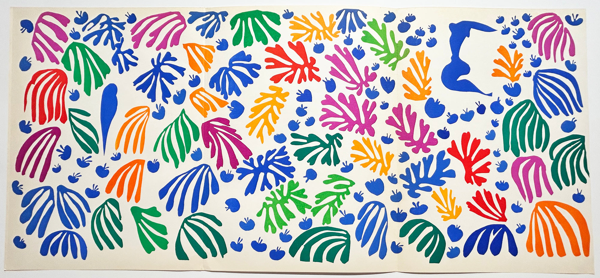 MATISSE La perruche et la sirène.  1952. Lithographie en couleurs.