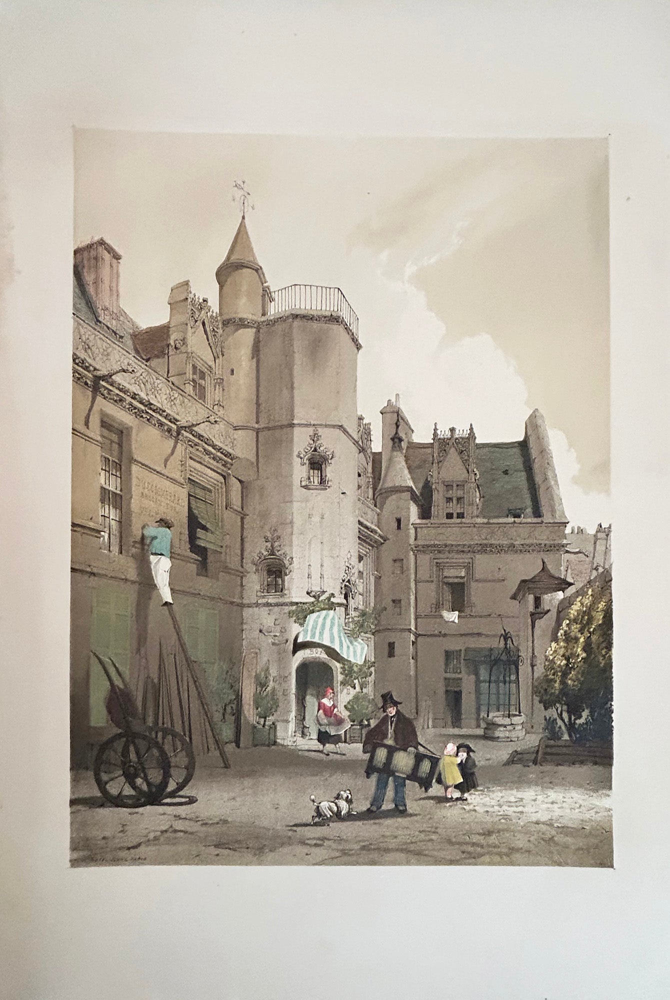 Picturesque architecture in Paris, Ghent, Antwerp, Rouen, etc.