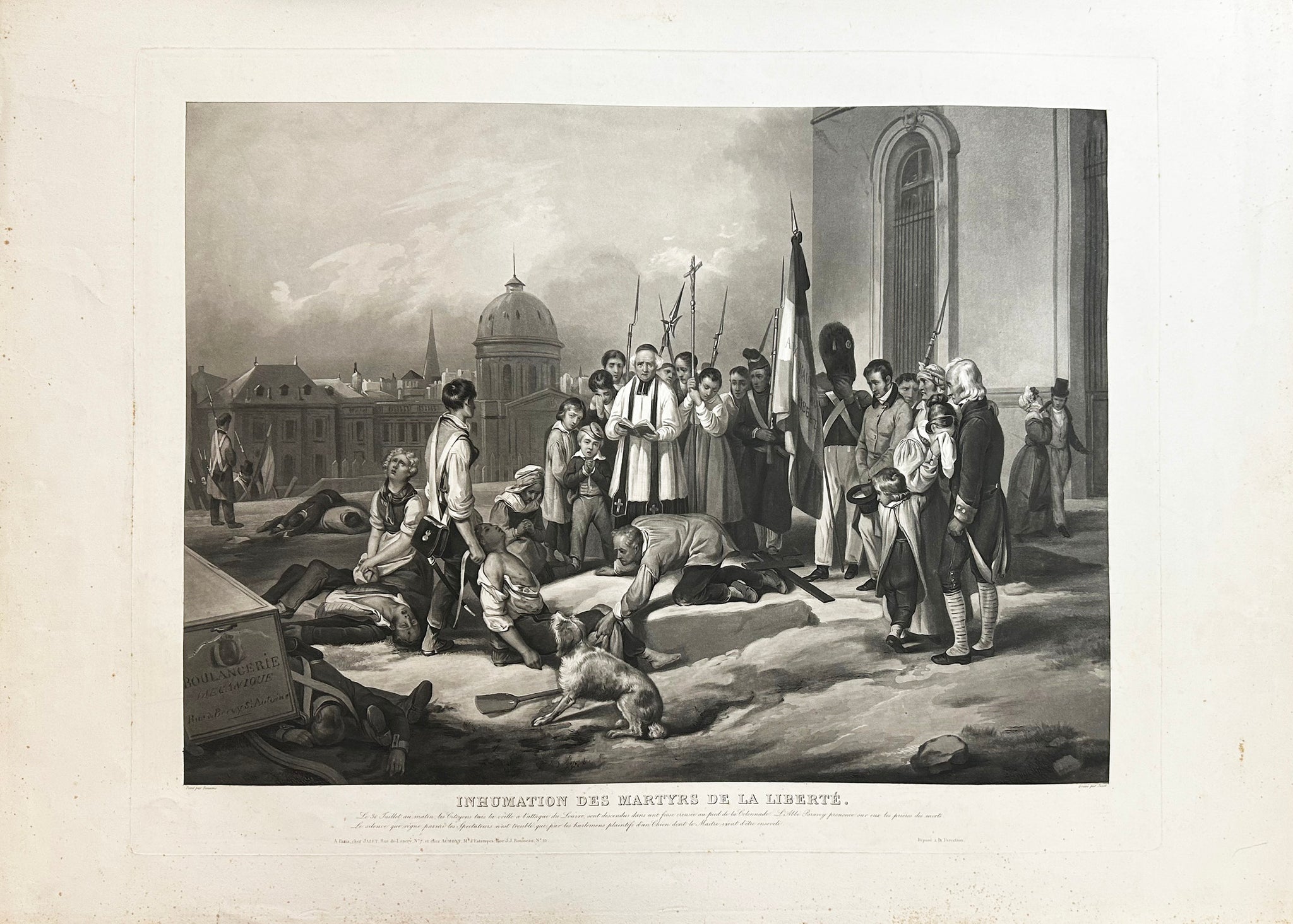 Inhumation des Martyrs de la Liberté. 1831.