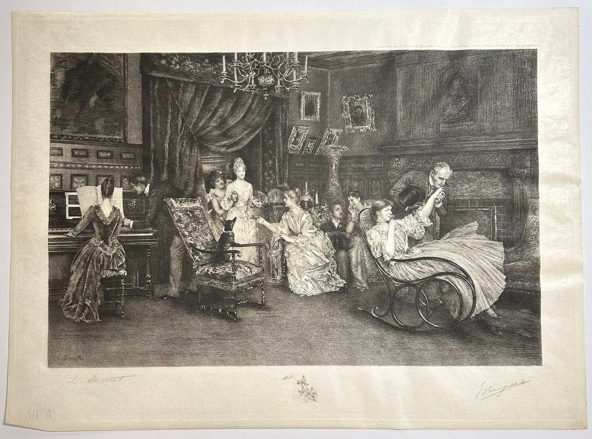 Five o'clock tea. 1889.