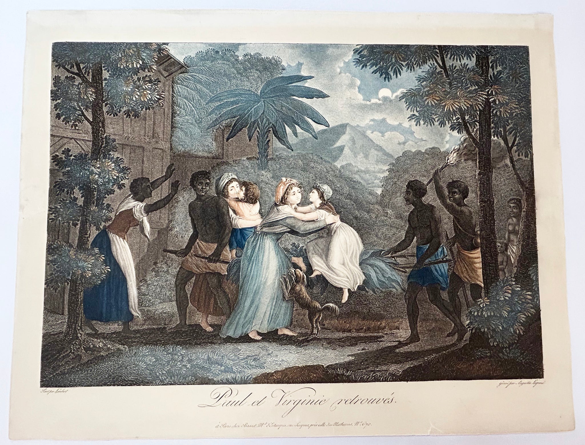 Histoire de Paul et Virginie. Vers 1805.