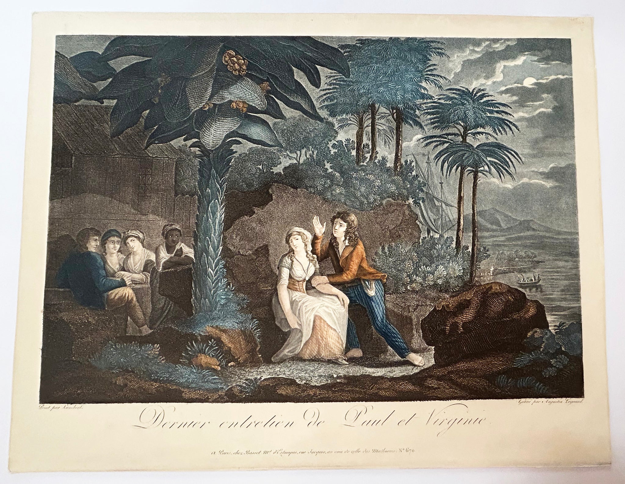 Histoire de Paul et Virginie. Vers 1805.