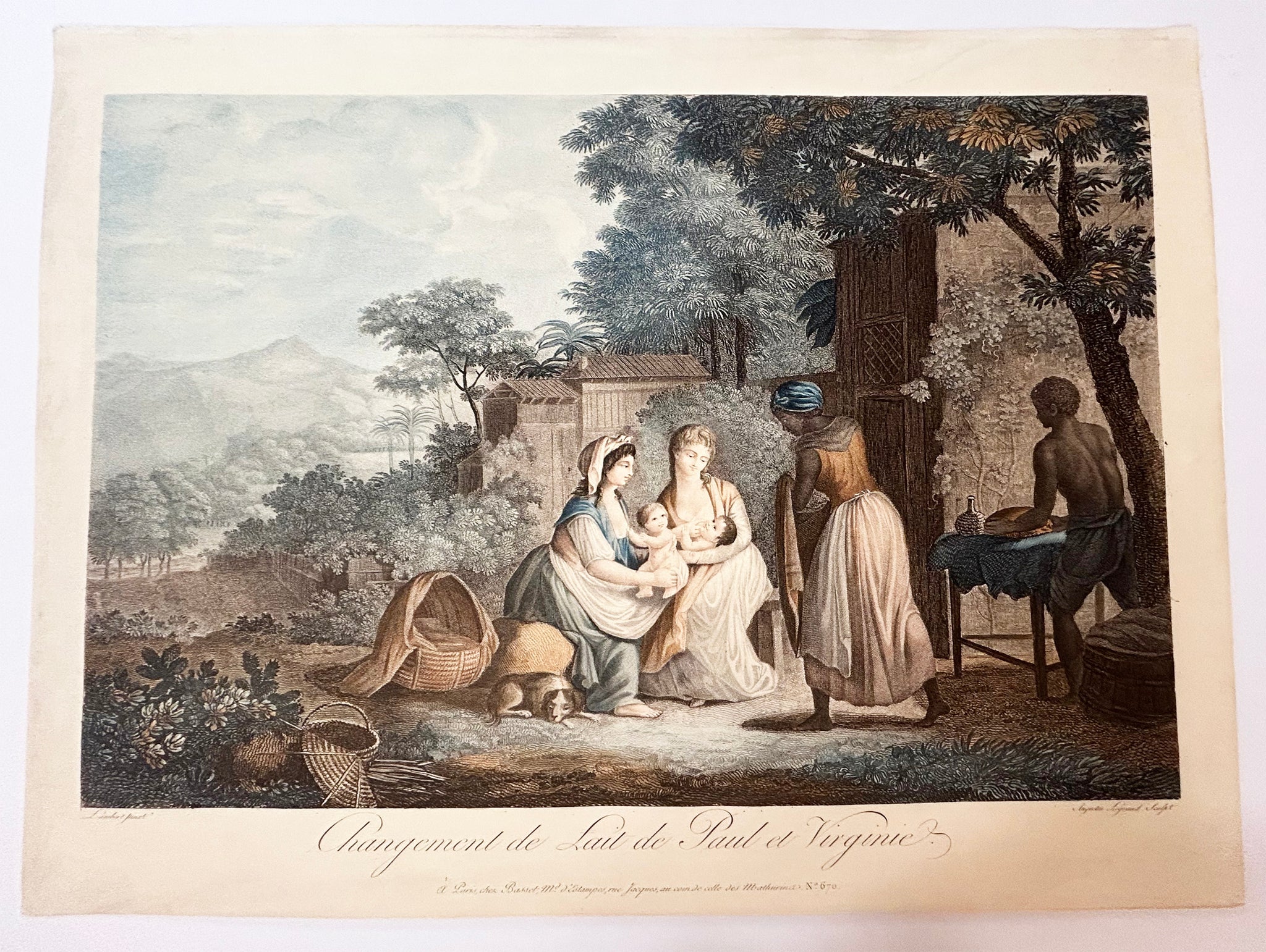 Histoire de Paul et Virginie. Vers 1805.