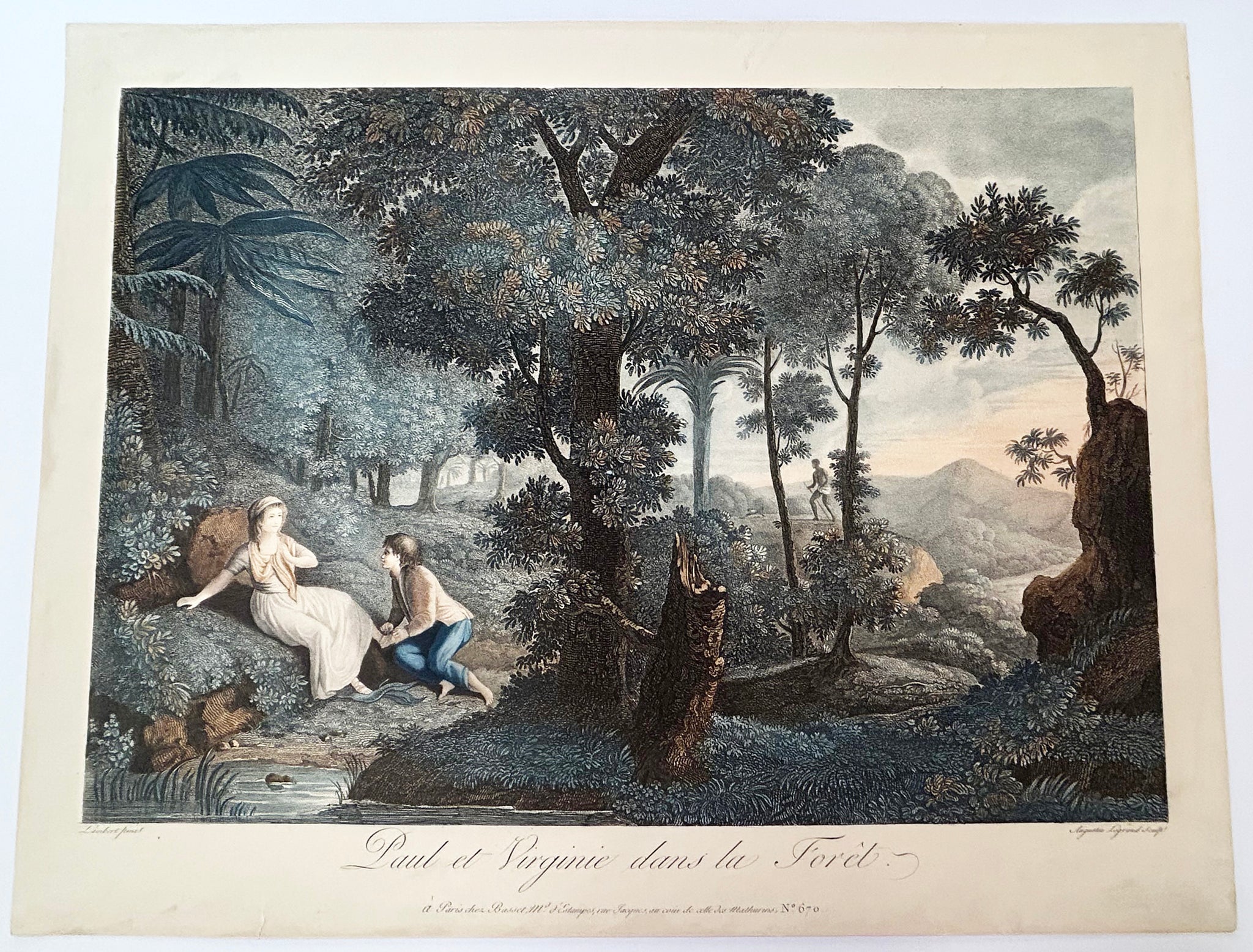 Histoire de Paul et Virginie. Vers 1805.