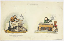 Charger l'image dans la galerie, Lithographe. 60 ans, Graineur de pierres lithographiques (il faut vivre). 20 ans, Je veux les surpasser tous! c.1820-1860.