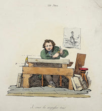 Charger l'image dans la galerie, Lithographe. 60 ans, Graineur de pierres lithographiques (il faut vivre). 20 ans, Je veux les surpasser tous! c.1820-1860.