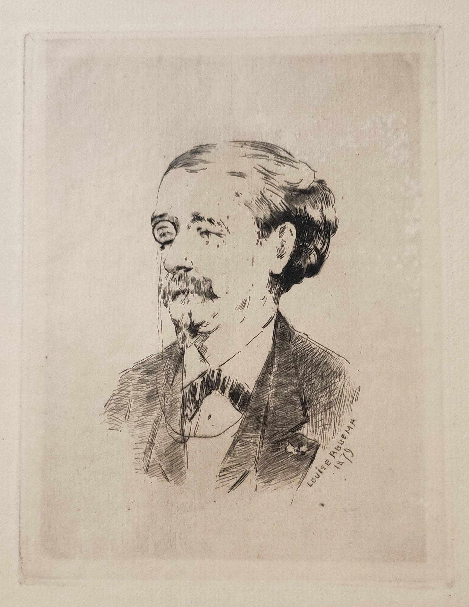 Portrait de Paul Mantz, critique d'art. 1879.