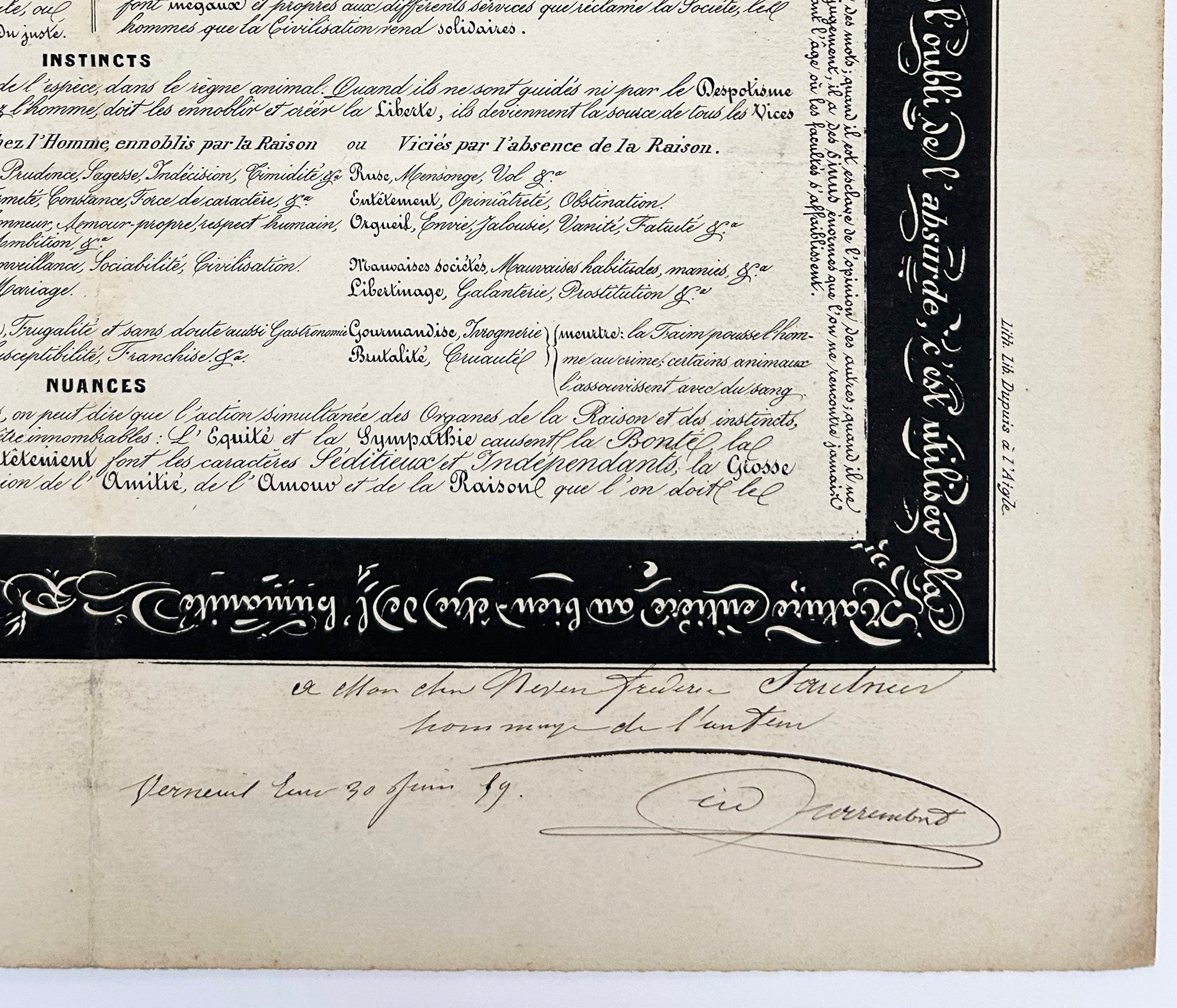 Nouvelle organographie du crâne humain ou La Céphalométrie. Phrénologie simplifiée, rectifiée et appliquée à l'Education, par Armand Harembert. 1859.