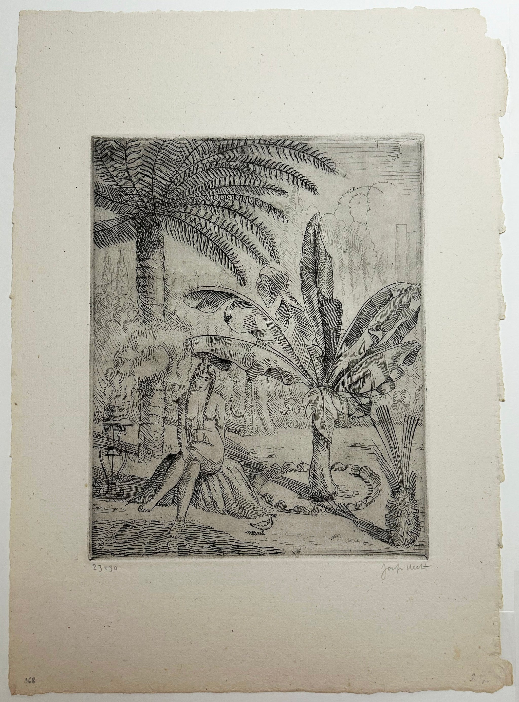 Suzanne au bain.  c.1920-1923.