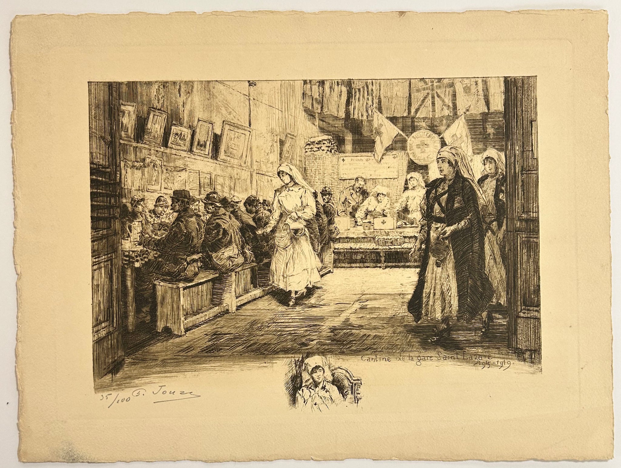 Cantine de la Gare Saint Lazare 1915-1919.