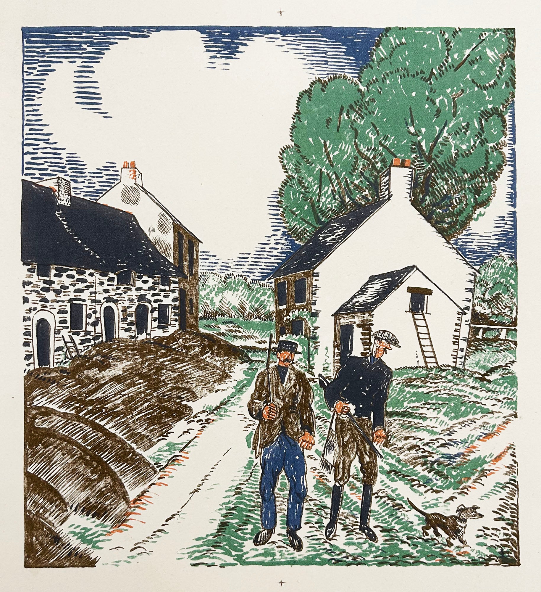 Le départ pour la chasse. 1927.