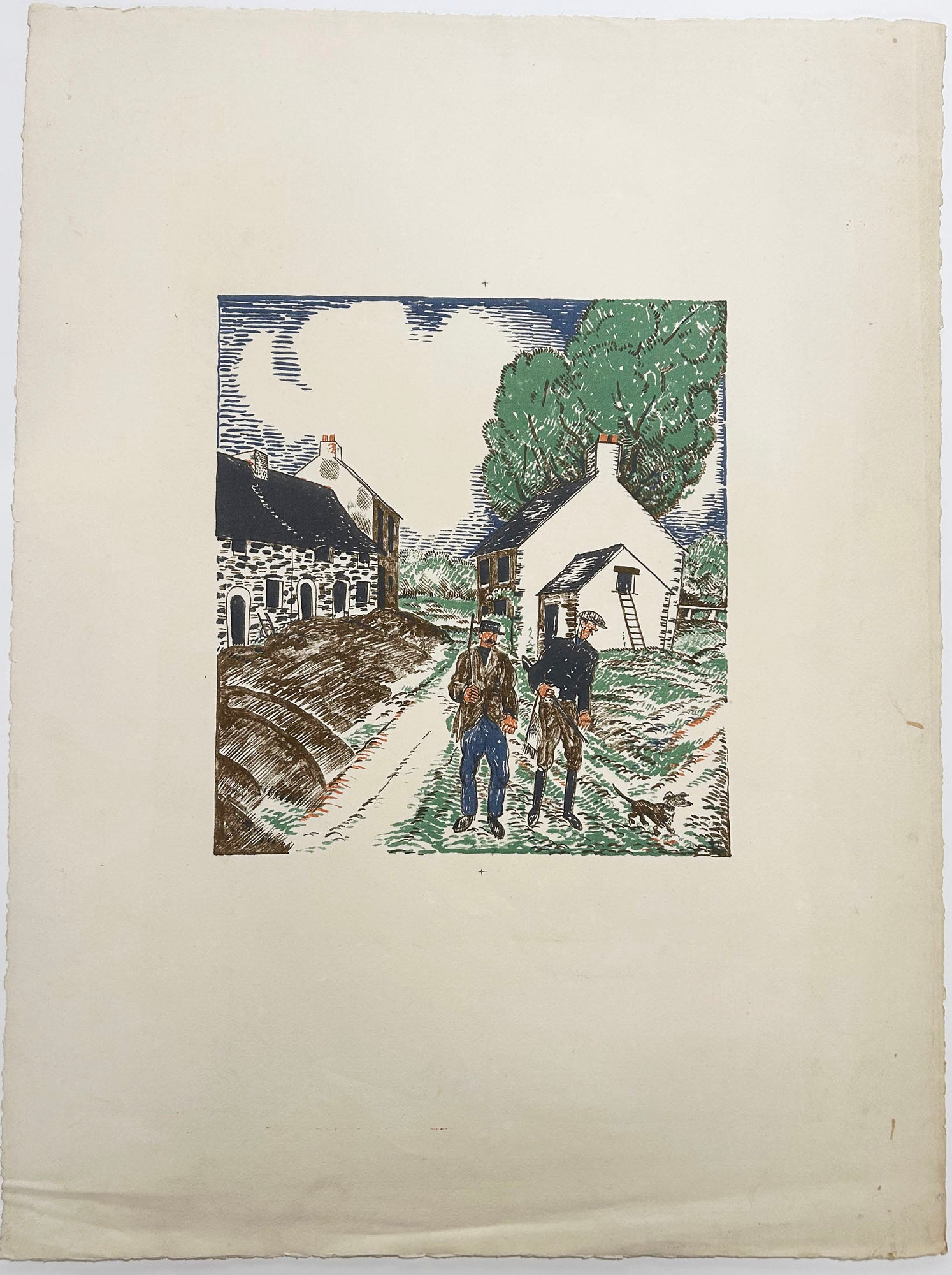 Le départ pour la chasse. 1927.