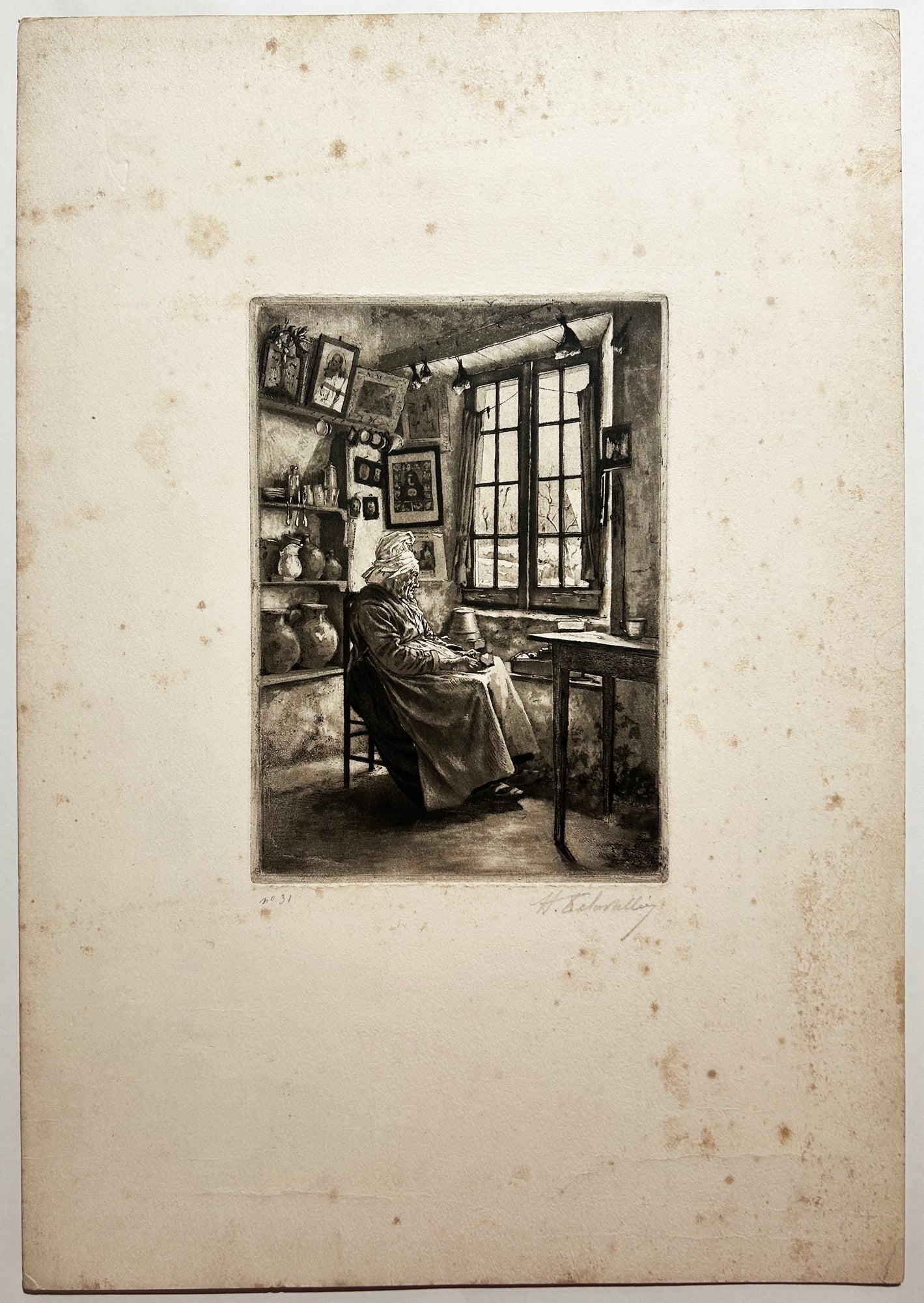 Angélique à la fenêtre. 1890.