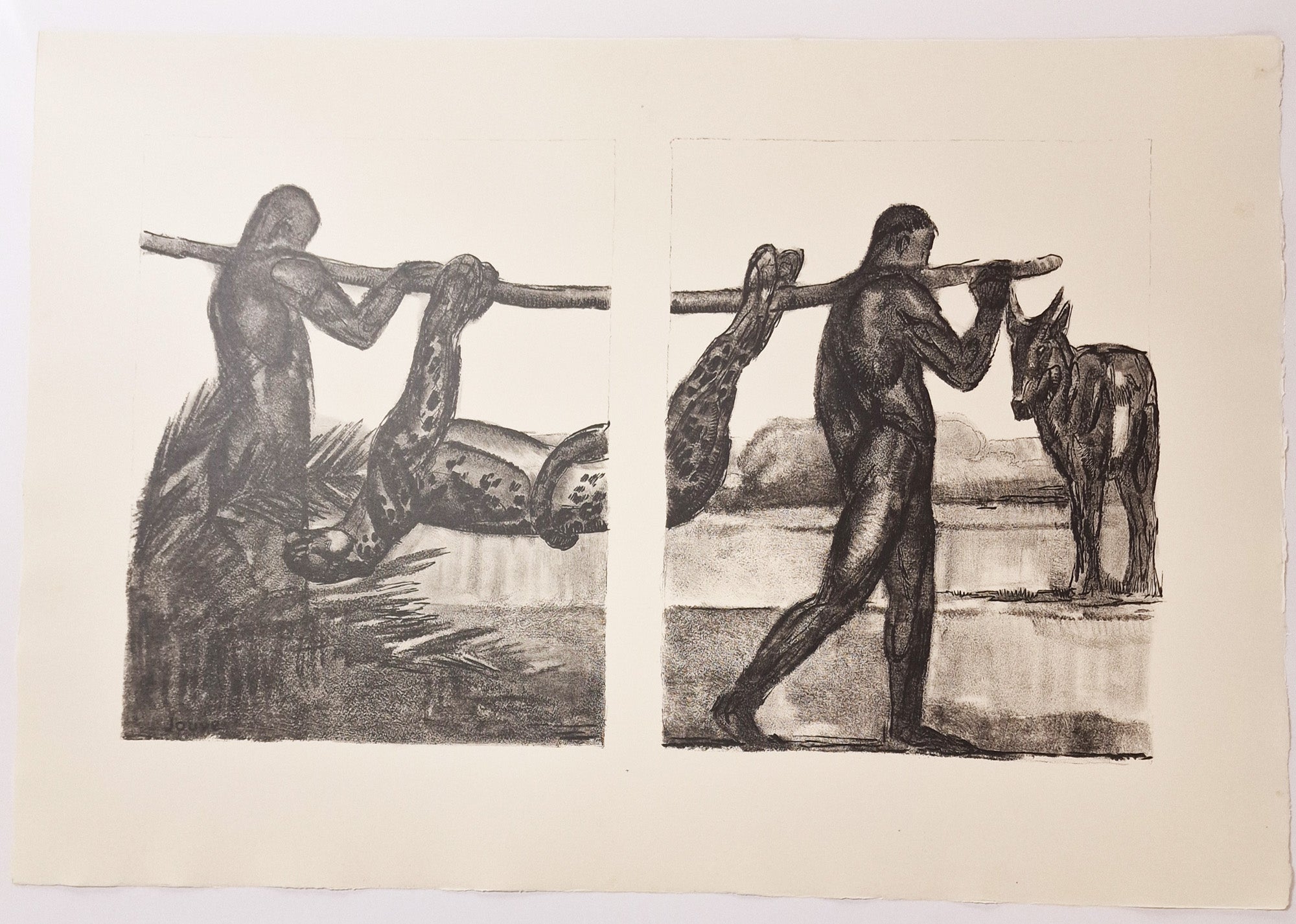 La chasse à la panthère. 1934.