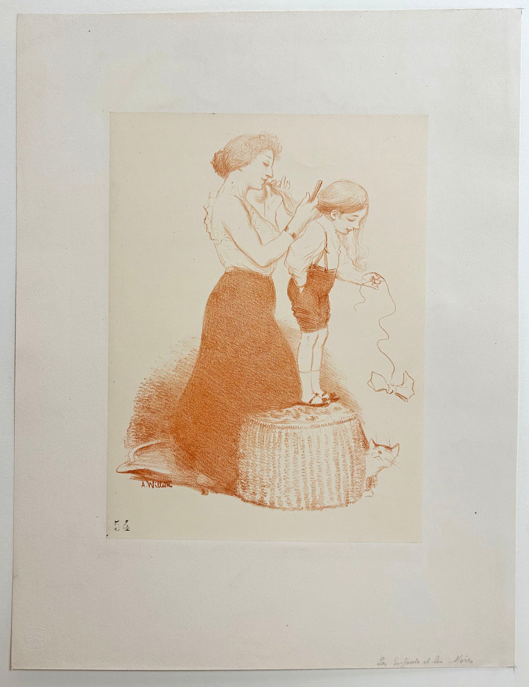 Les enfants et les mères.