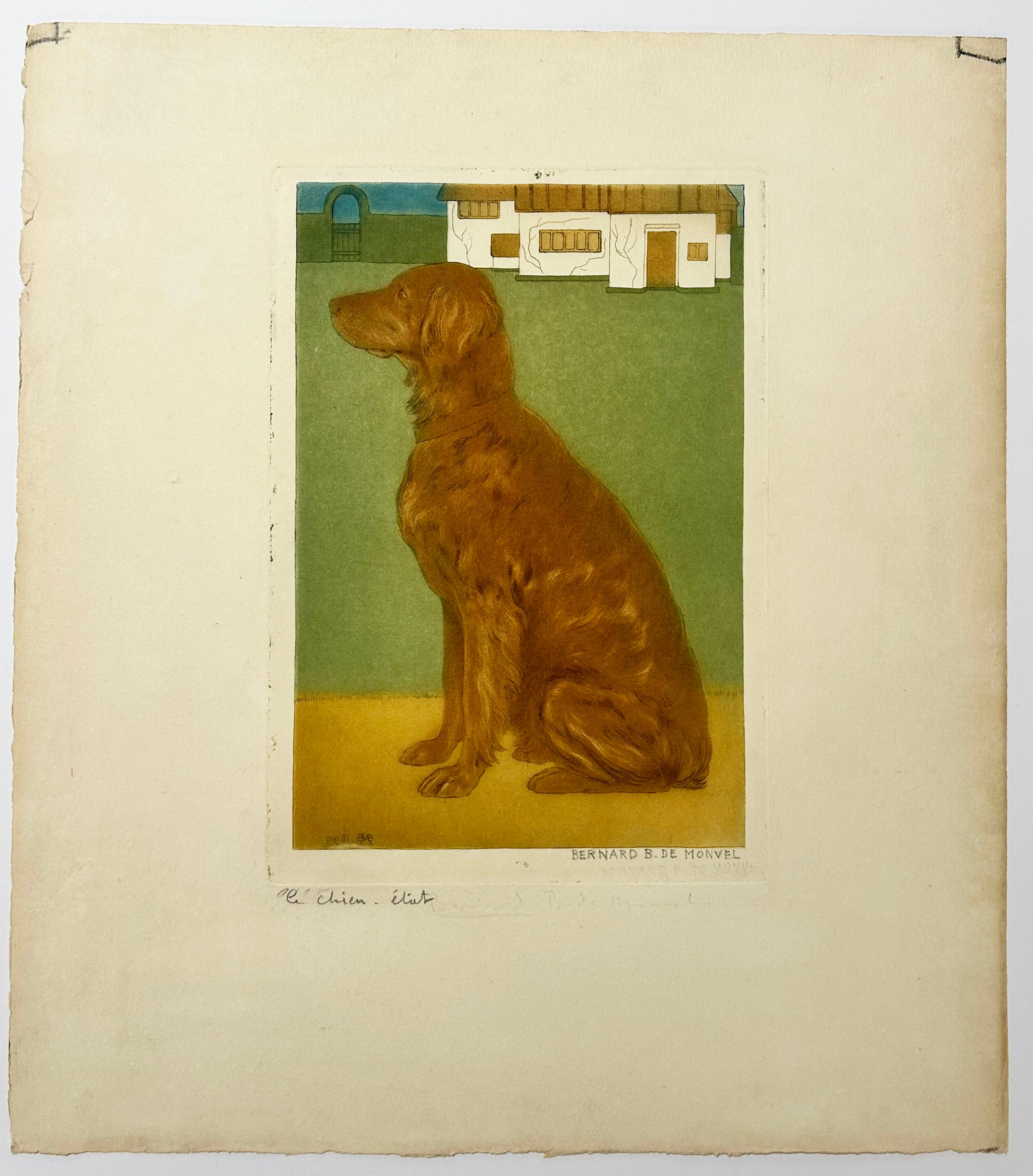 Le chien de chasse. 1899.