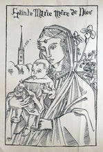 Charger l'image dans la galerie, Emile BERNARD - Sainte Marie Mère de Dieu, avec le lys. 1895. Lithographie originale.