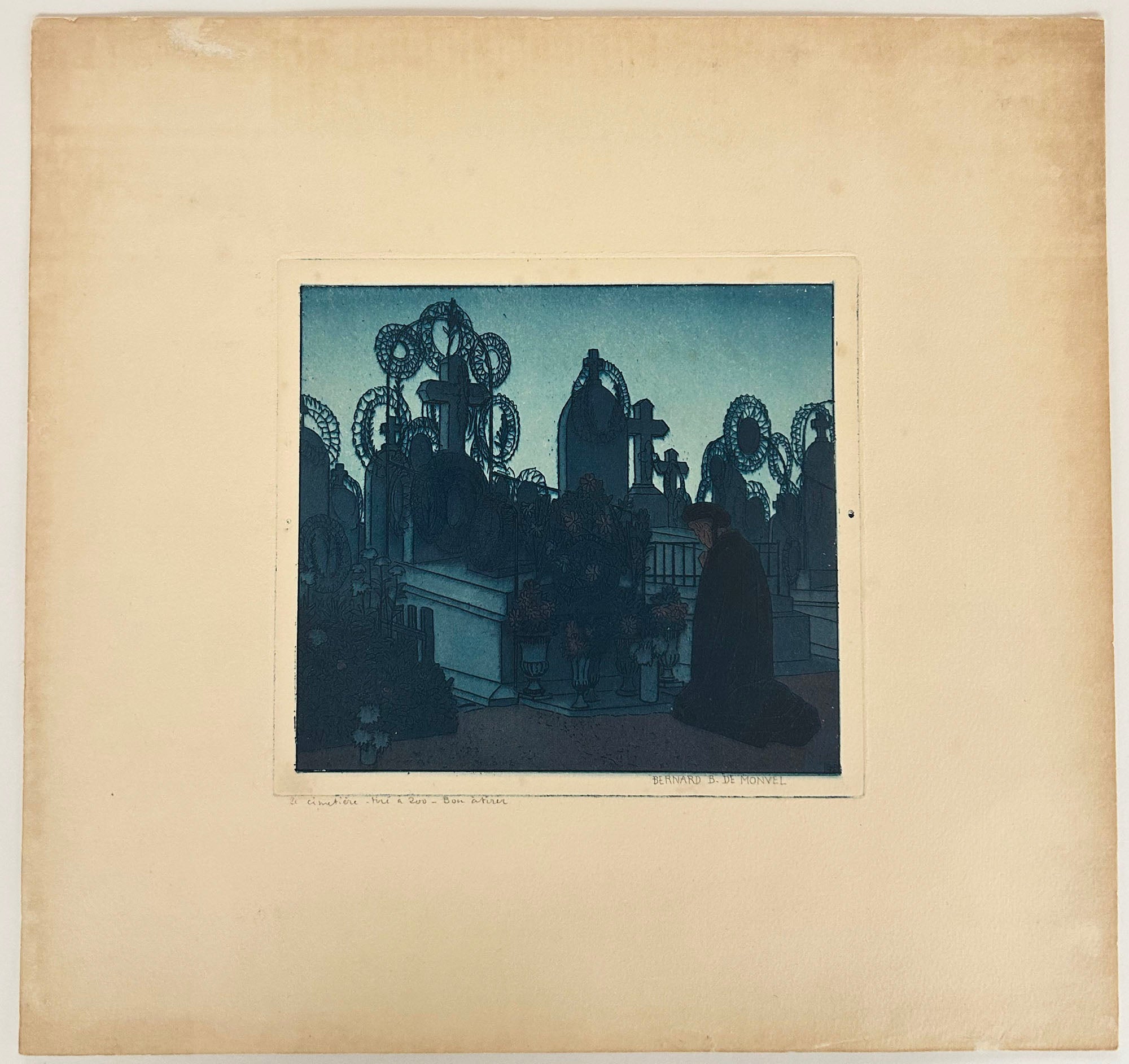 Le cimetière.  1912.