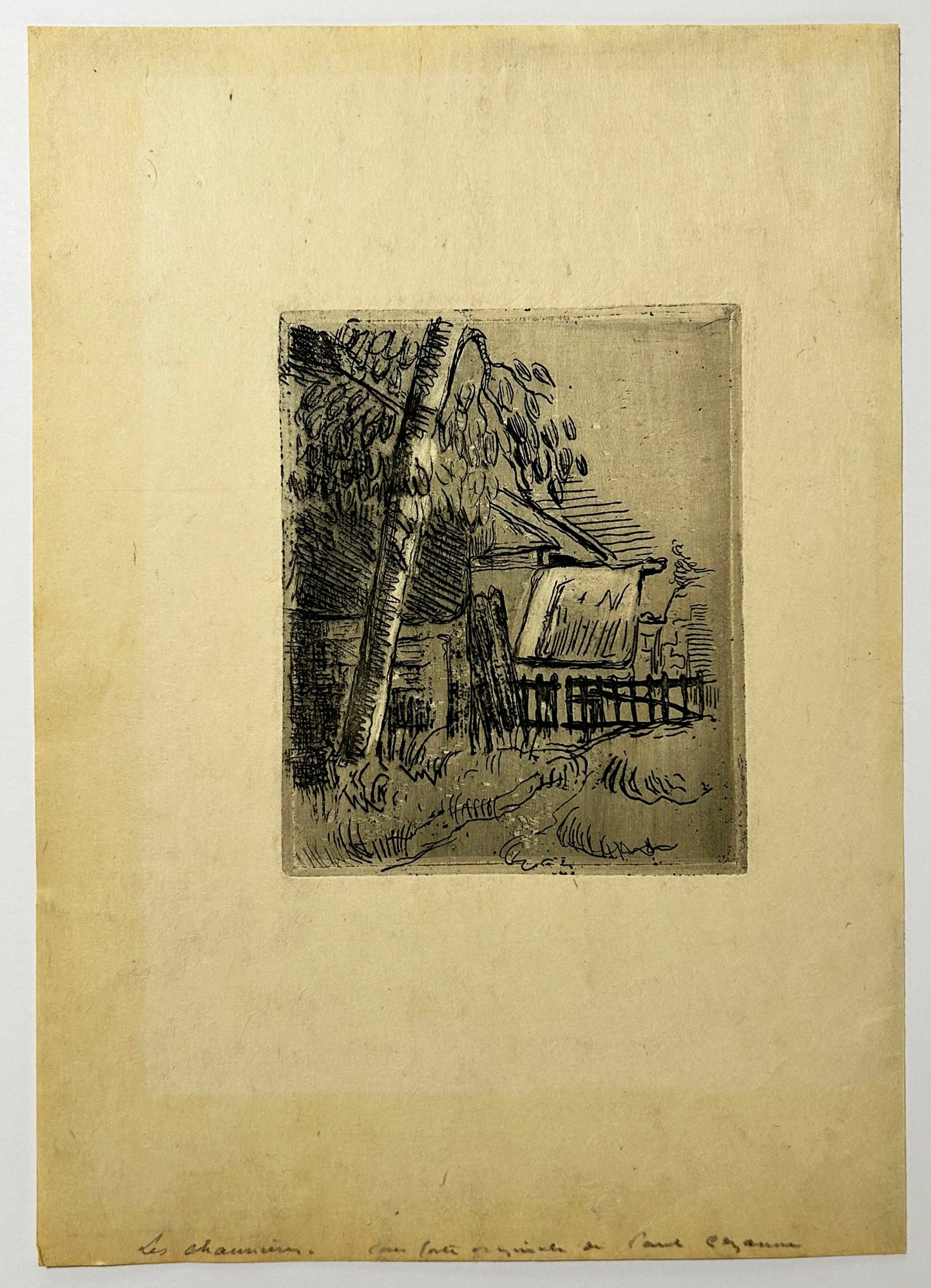 Paysage à Auvers, entrée de ferme rue Saint-Rémy. 1873.