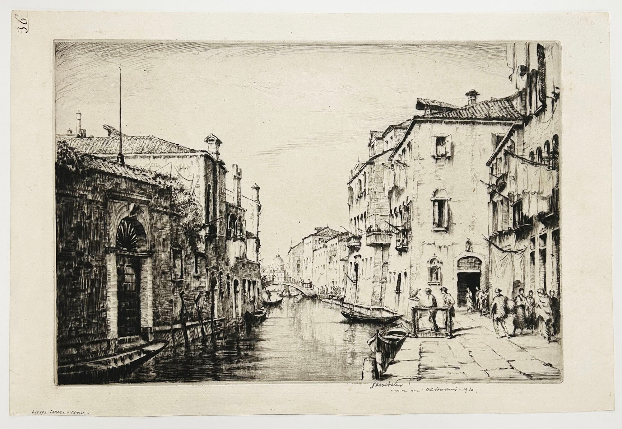 Canal vénitien. 1930.