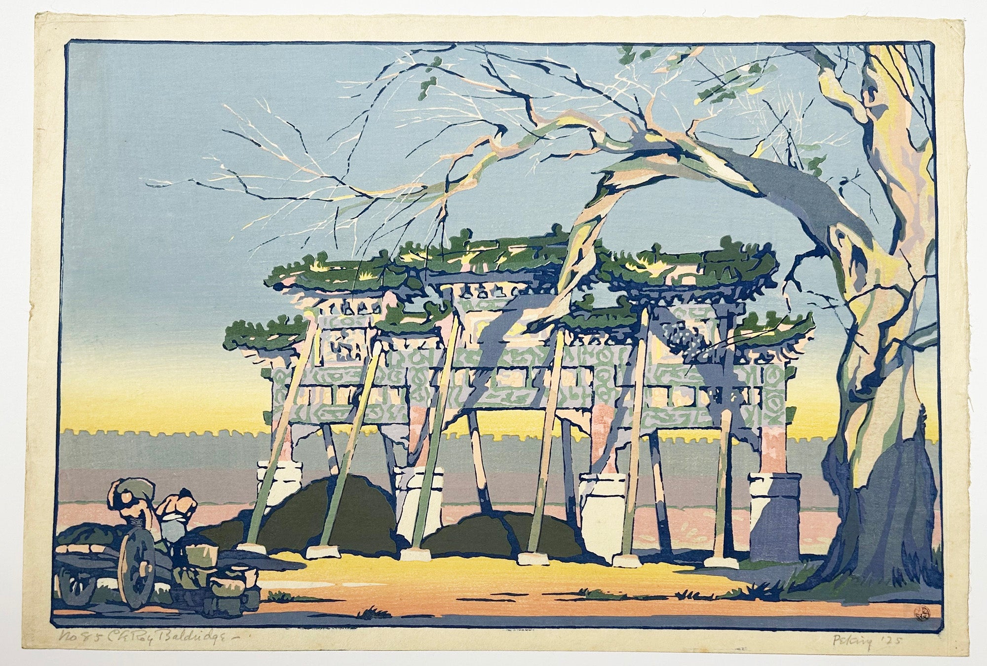 Pékin, Porte de Paifang. 1925.