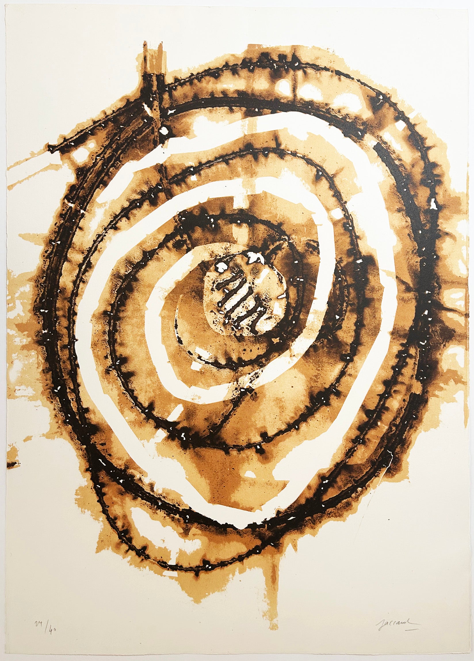 Litho-brûlage. 1983.