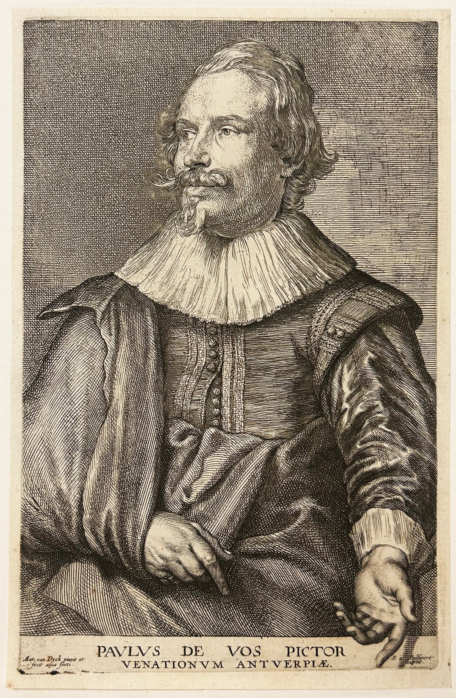 Portrait de Paul de Vos, peintre baroque flamand (c.1592 † 1678).