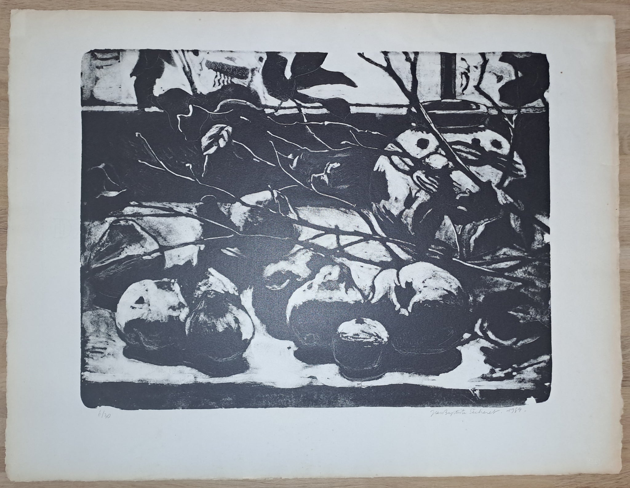 Feuillage et vase II. 1989.
