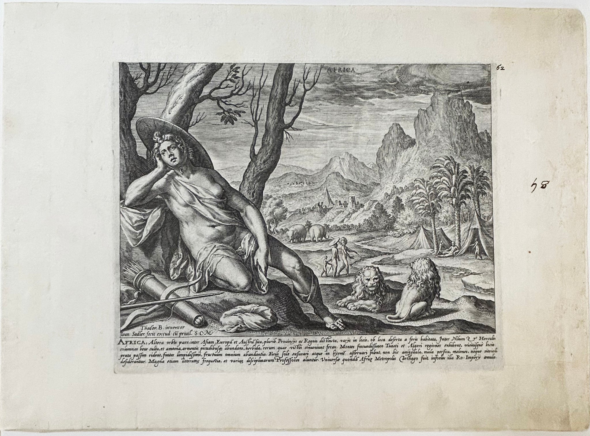 Les quatre continents. Europa, Asia, Africa & America. 1581.